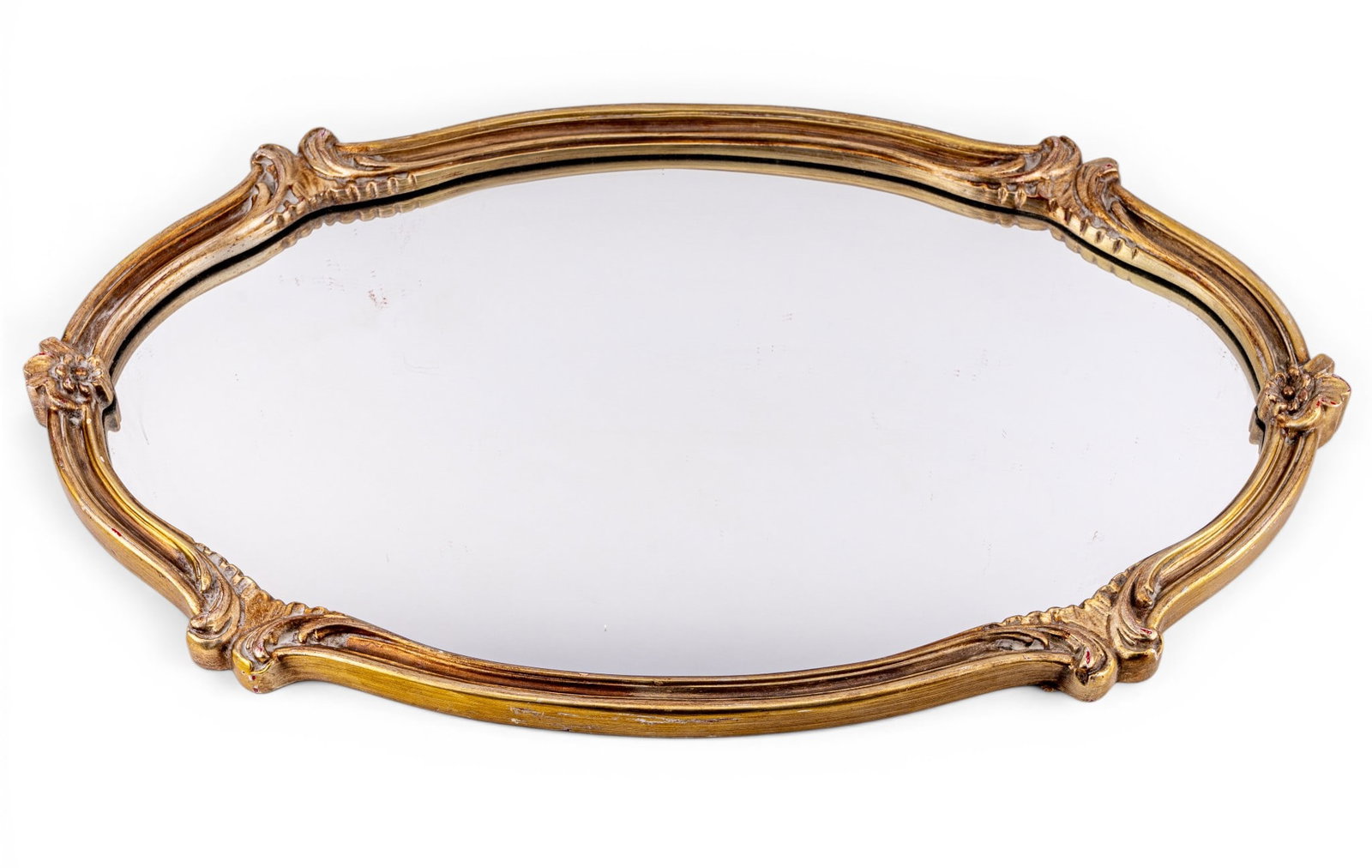 Oval Gold Tone "Majestic" Mirror (1 of 7)