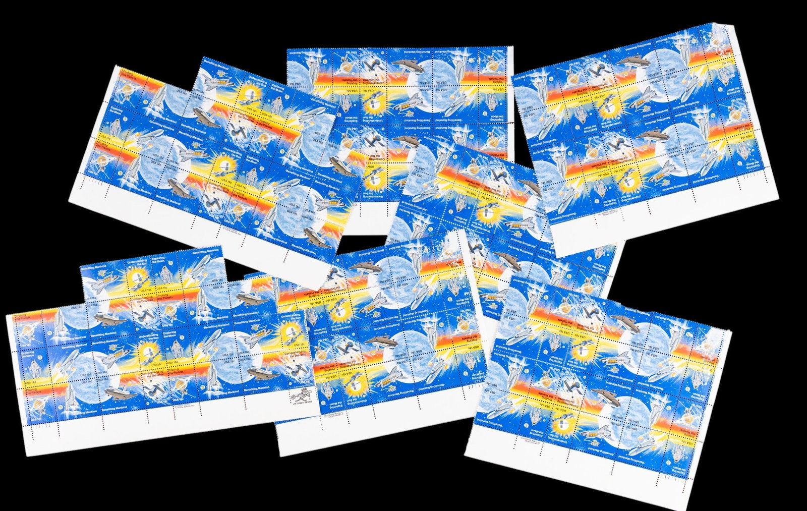 Uncanceled U.S. Postage Stamp Sheets - 13