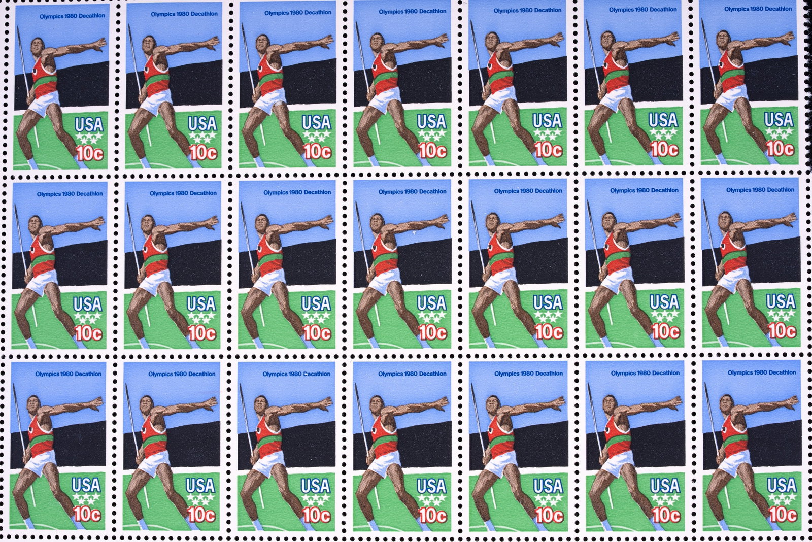 Uncanceled U.S. Postage Stamp Sheets - 6