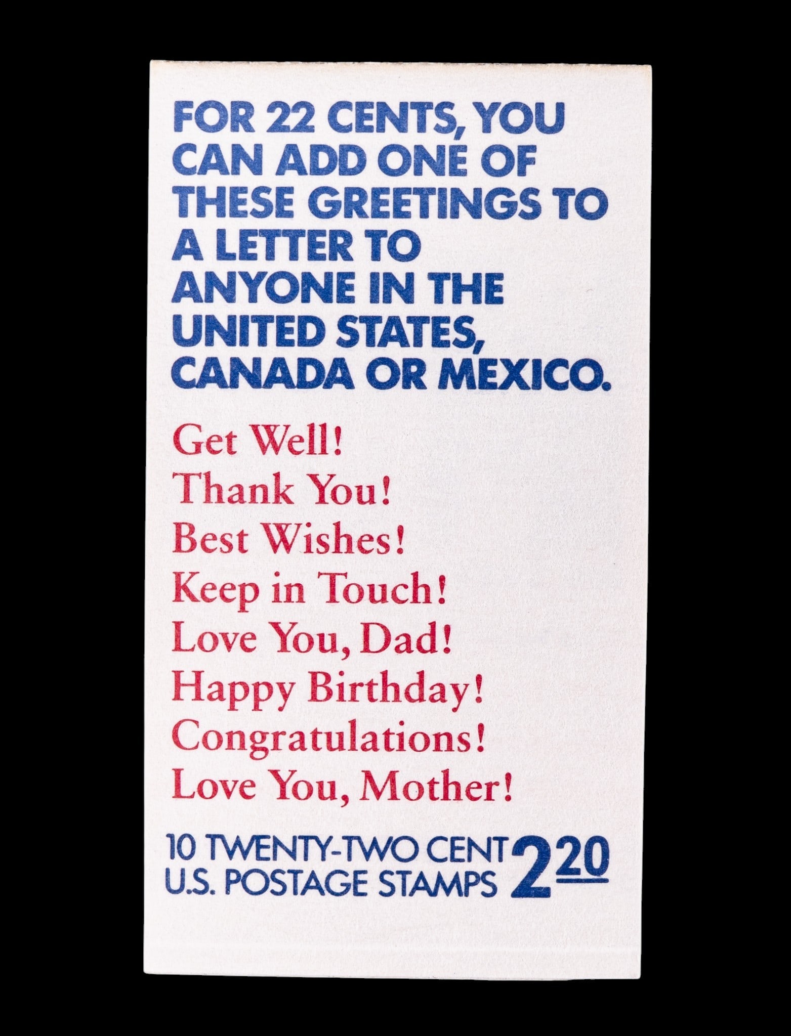 USPS 22c Additional Ounce Stamp Booklets - 2