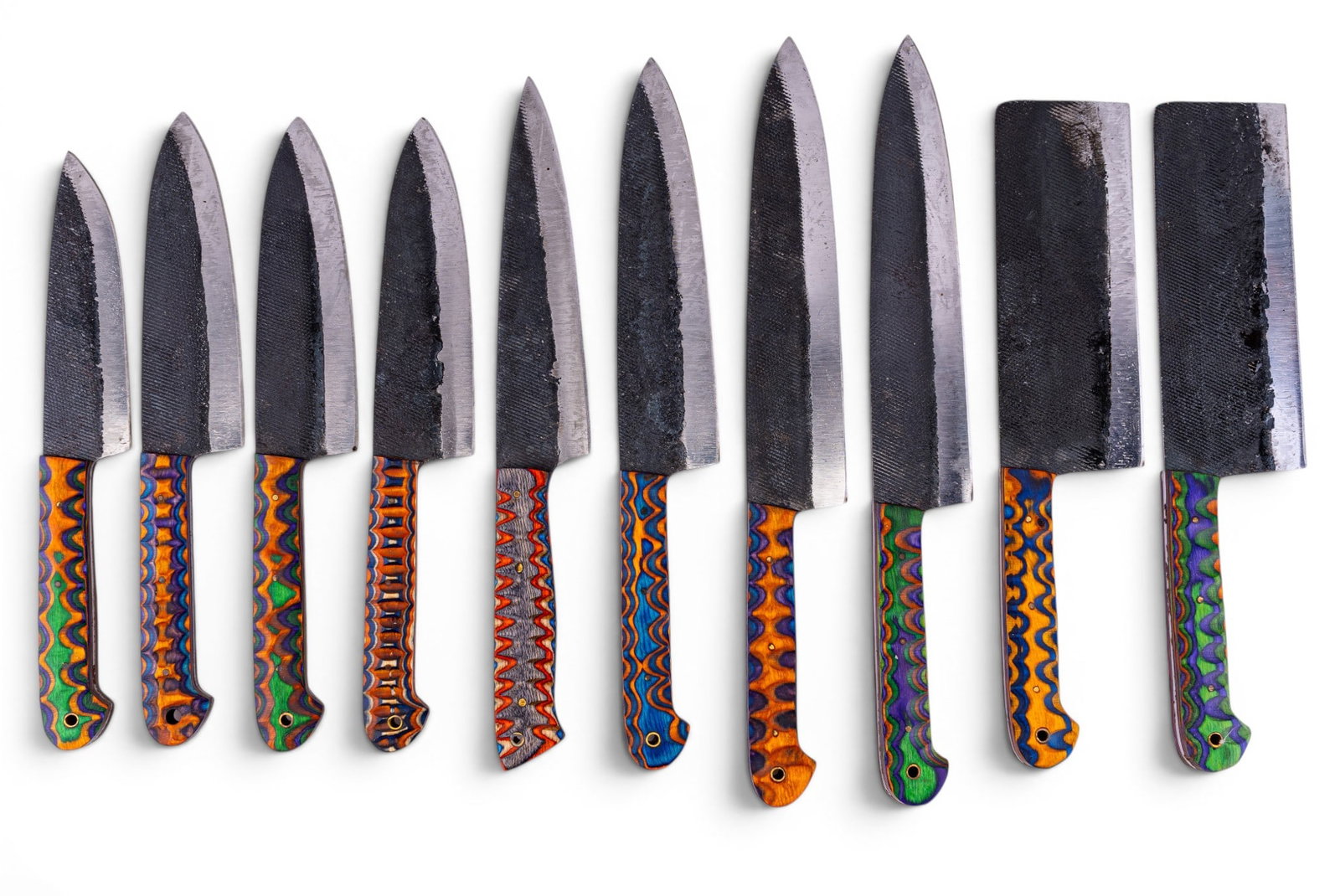 Handmade Chef's Knives, Colorful Resin Handles(10) (1 of 12)