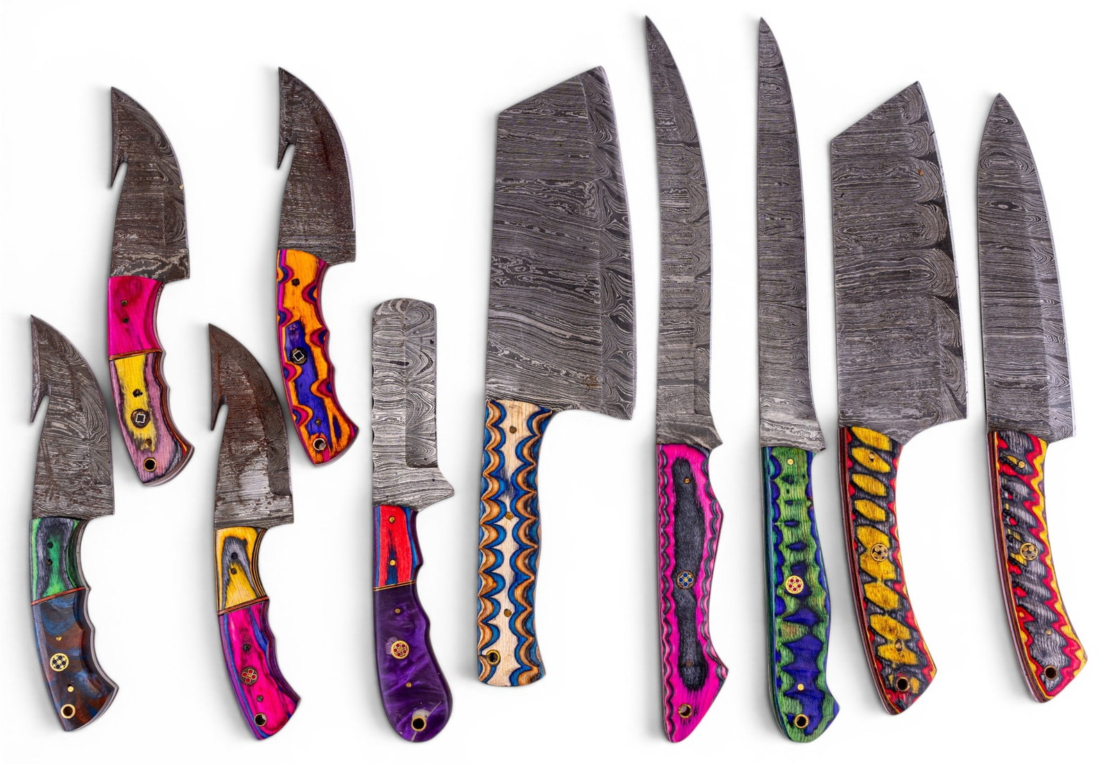 Artisan Damascus Steel Chef's Knives + More (1 of 9)