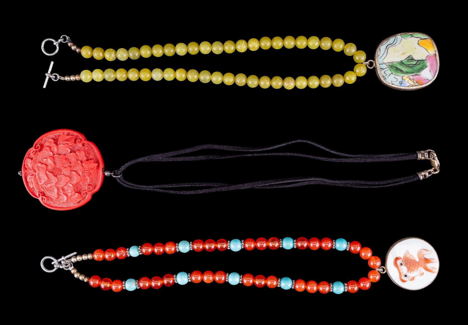 Cinnabar and Chinese Necklaces (1 of 7)