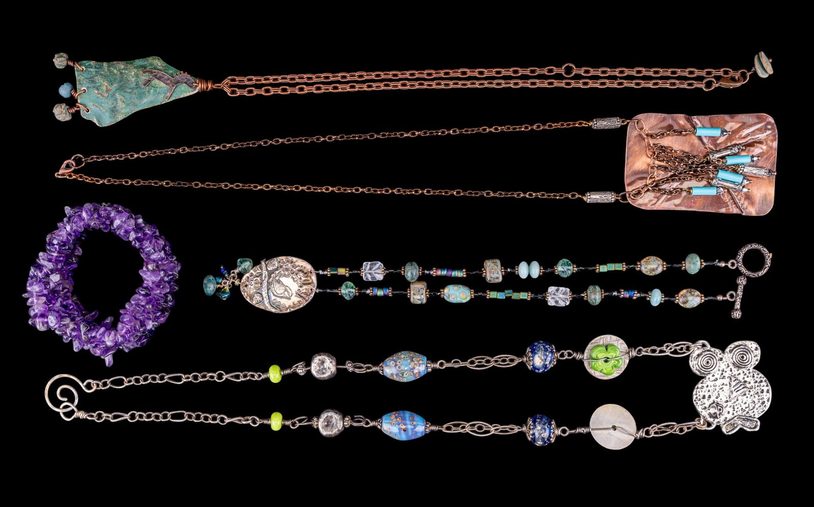 Amethyst Bracelet & Artisan Jewelry (1 of 6)