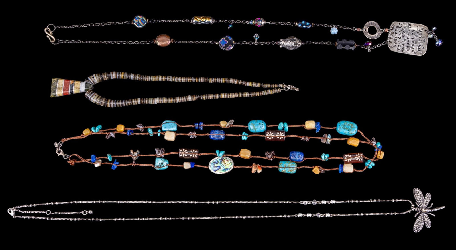 Four Necklaces Including Turquoise (1 of 6)