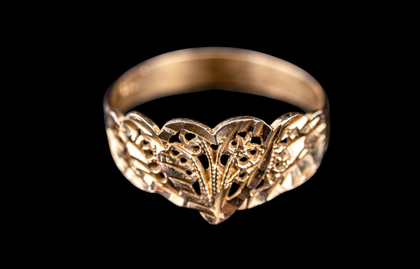 14K Gold Openwork Ring - 4