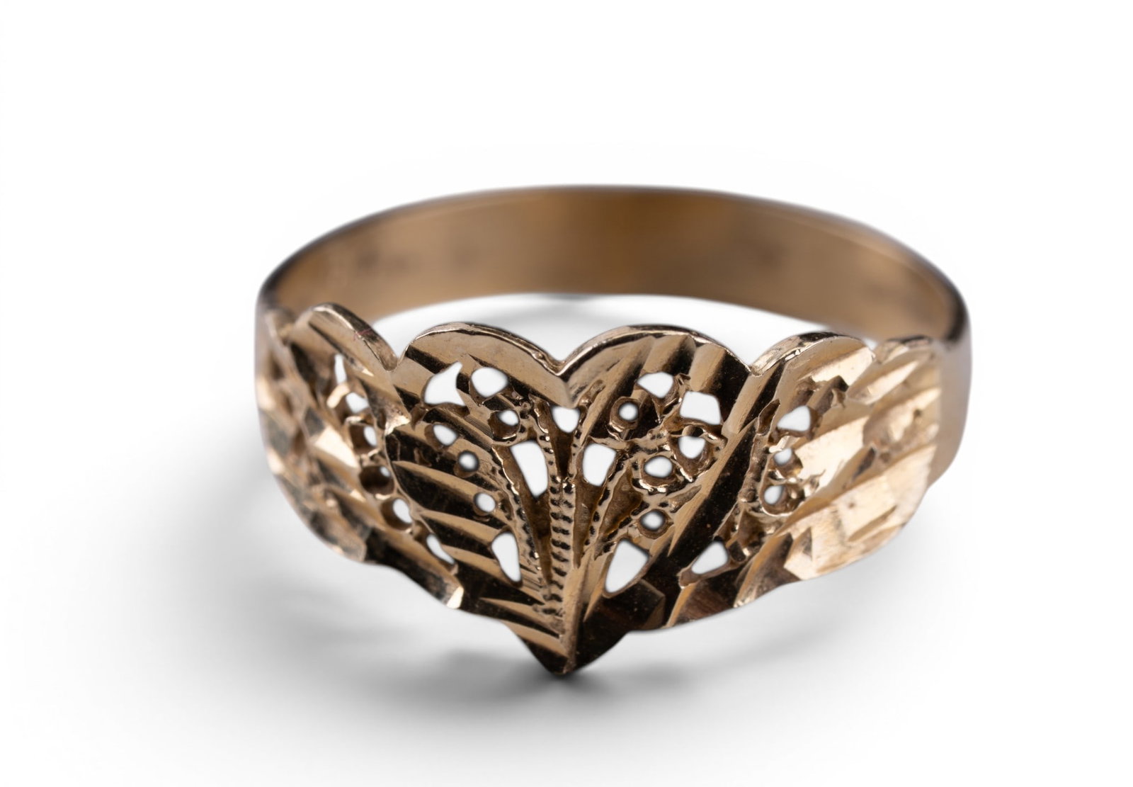 14K Gold Openwork Ring - 6