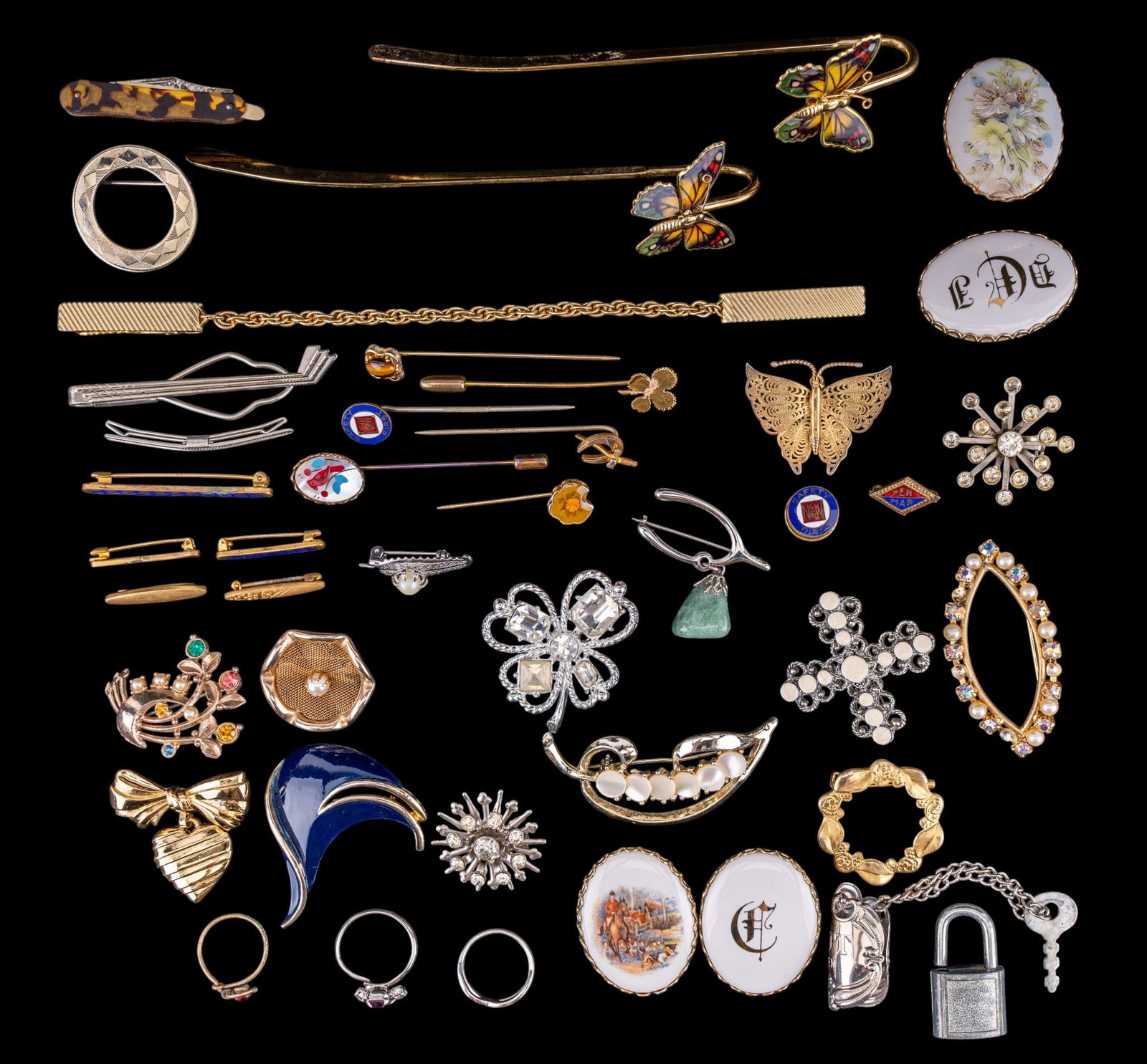 Vintage Stickpins and Jewelry (1 of 9)