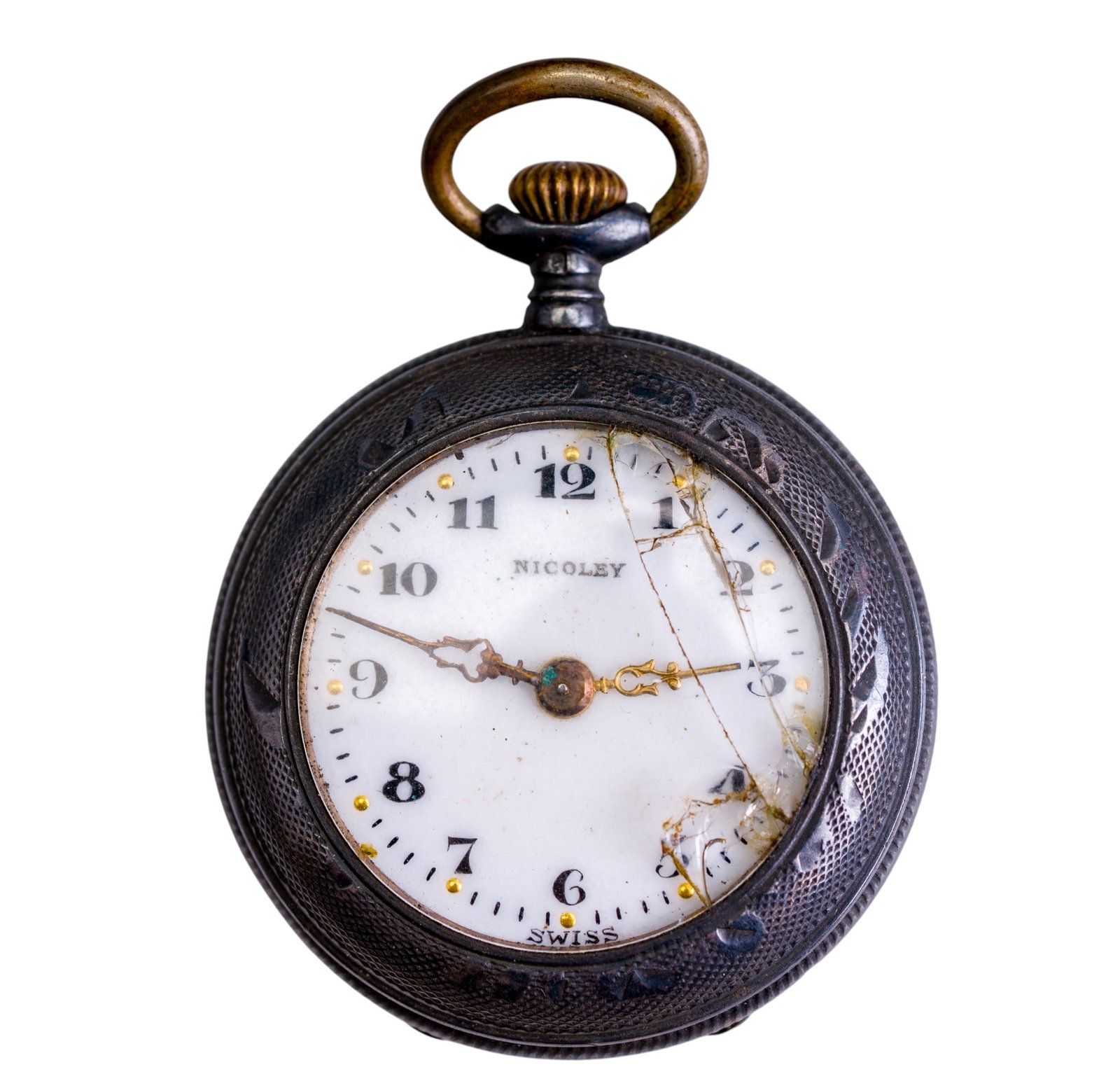Nicoley Sterling Silver Pocket Watch? (1 of 3)