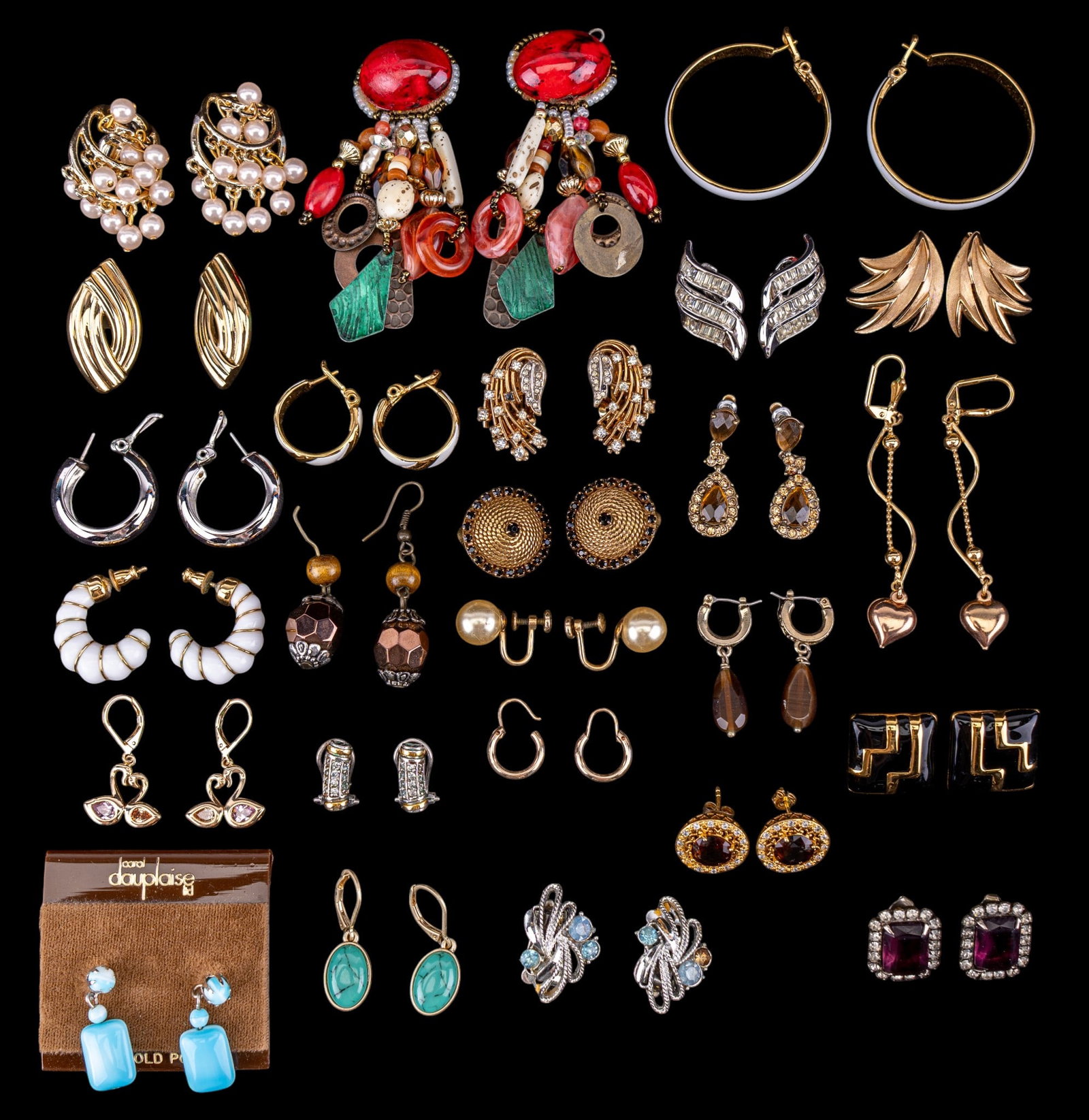 Vintage Designer and Other Costume Earrings (1 of 9)