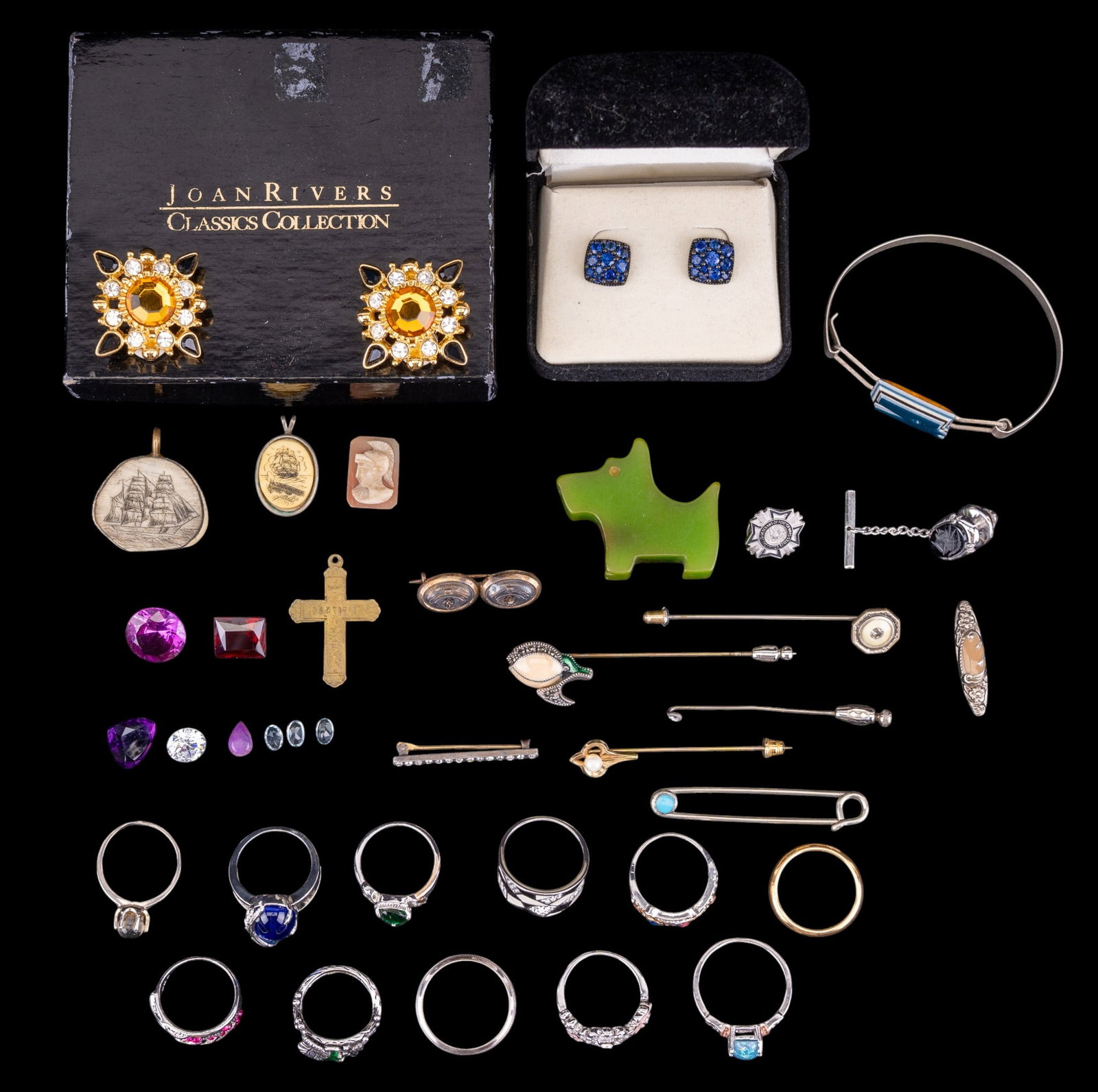 Costume Rings, Pendants, Stick Pins, and More (1 of 16)