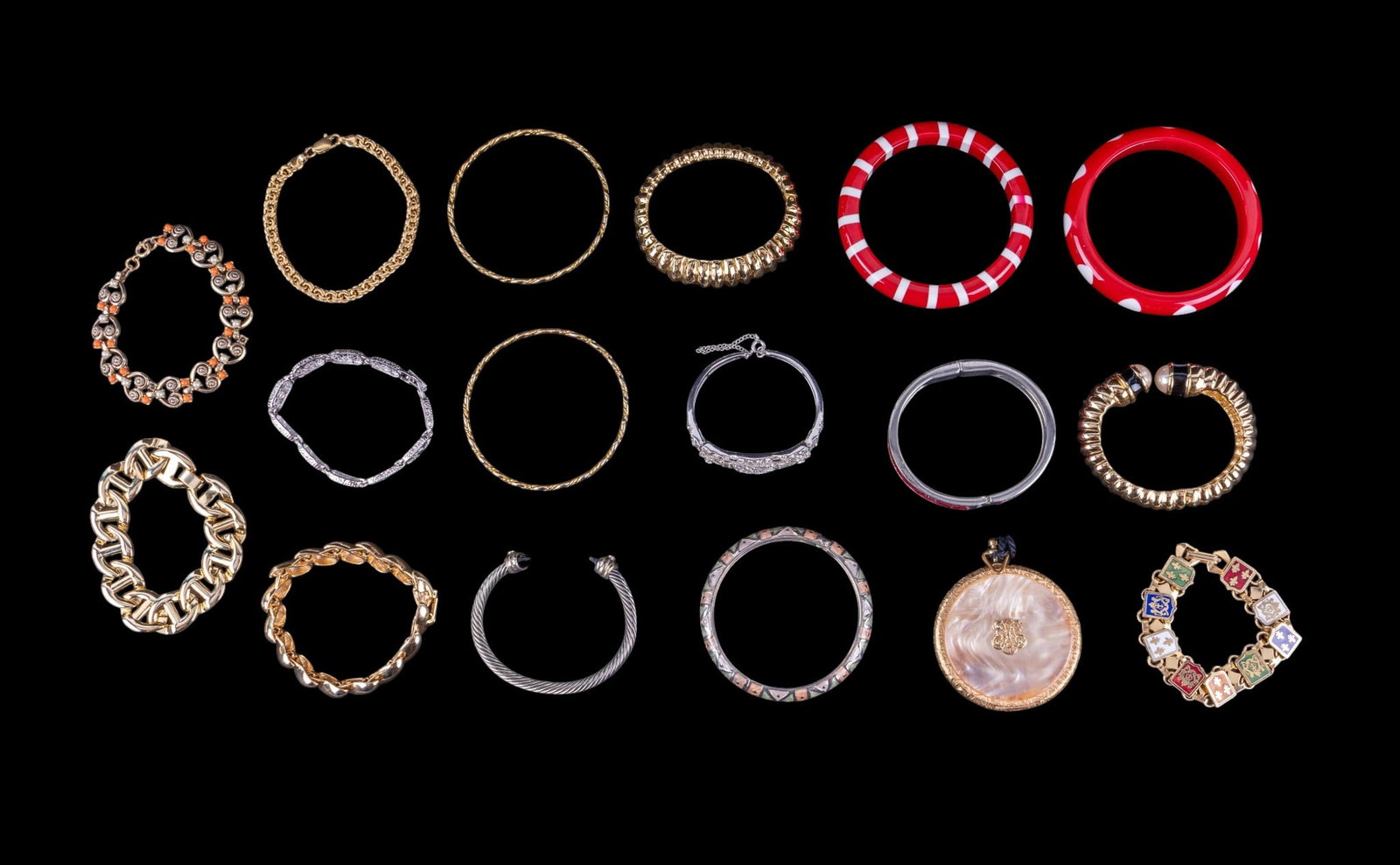 Gold Tone and Other Bracelets (1 of 14)