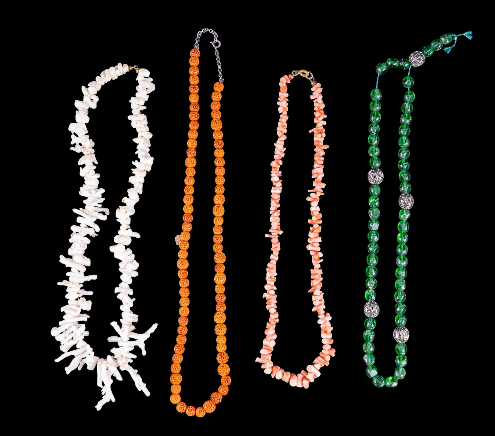 Coral and Other Necklaces (1 of 6)