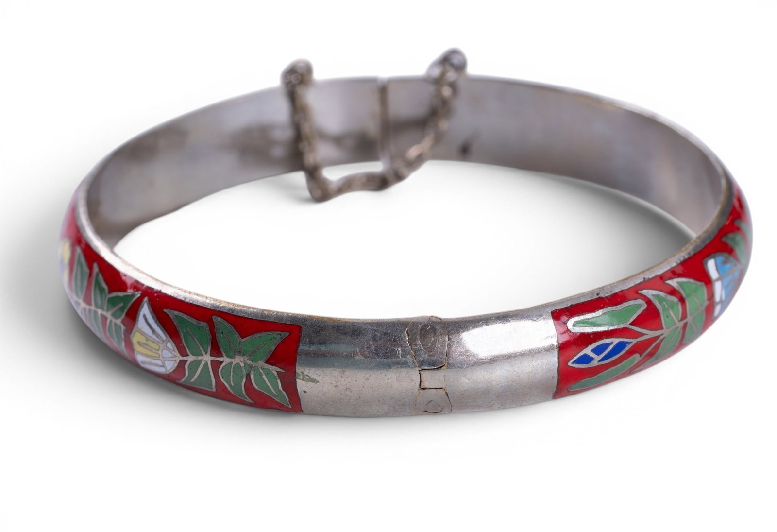 Sterling Silver Hinged Bangle Bracelets - 3