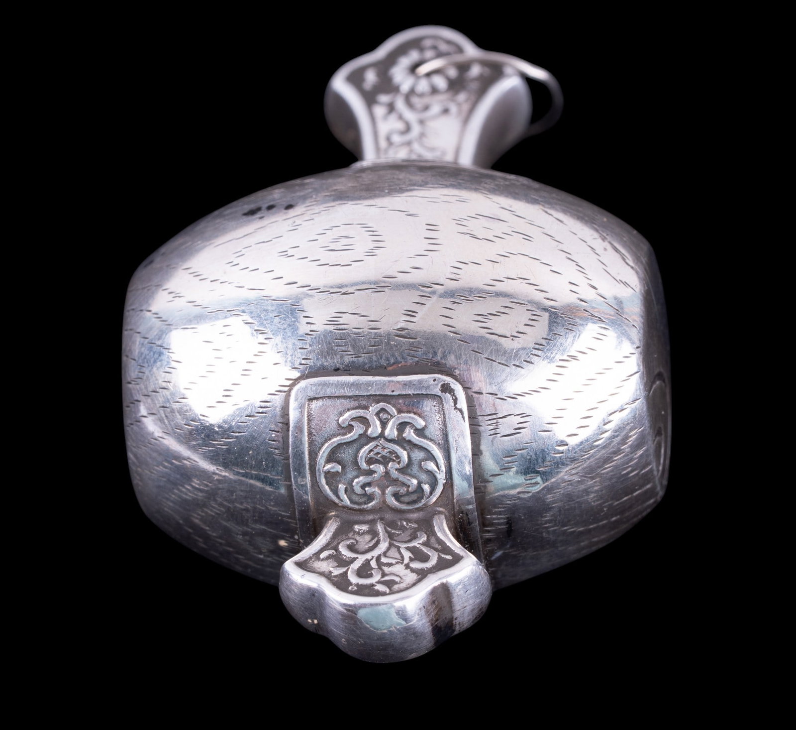 Japanese Silver Daikoku Lucky Mallet Bell Charm (1 of 9)