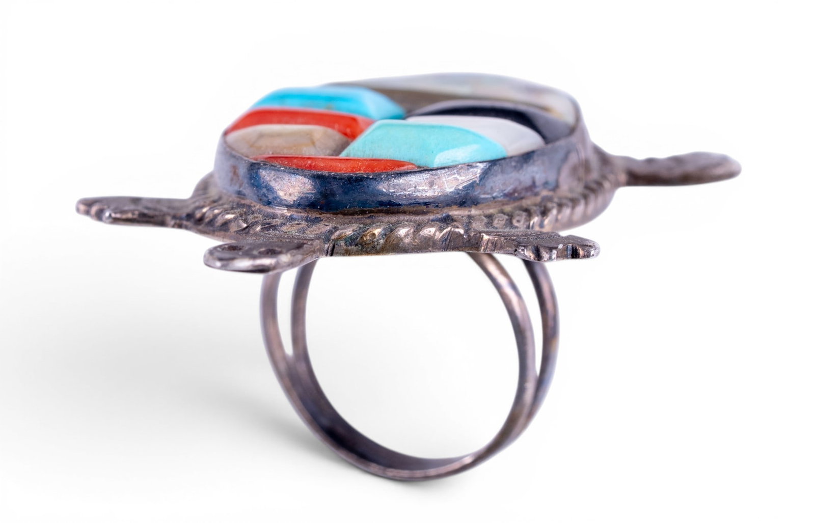 Early Native Style Turtle Ring - 2