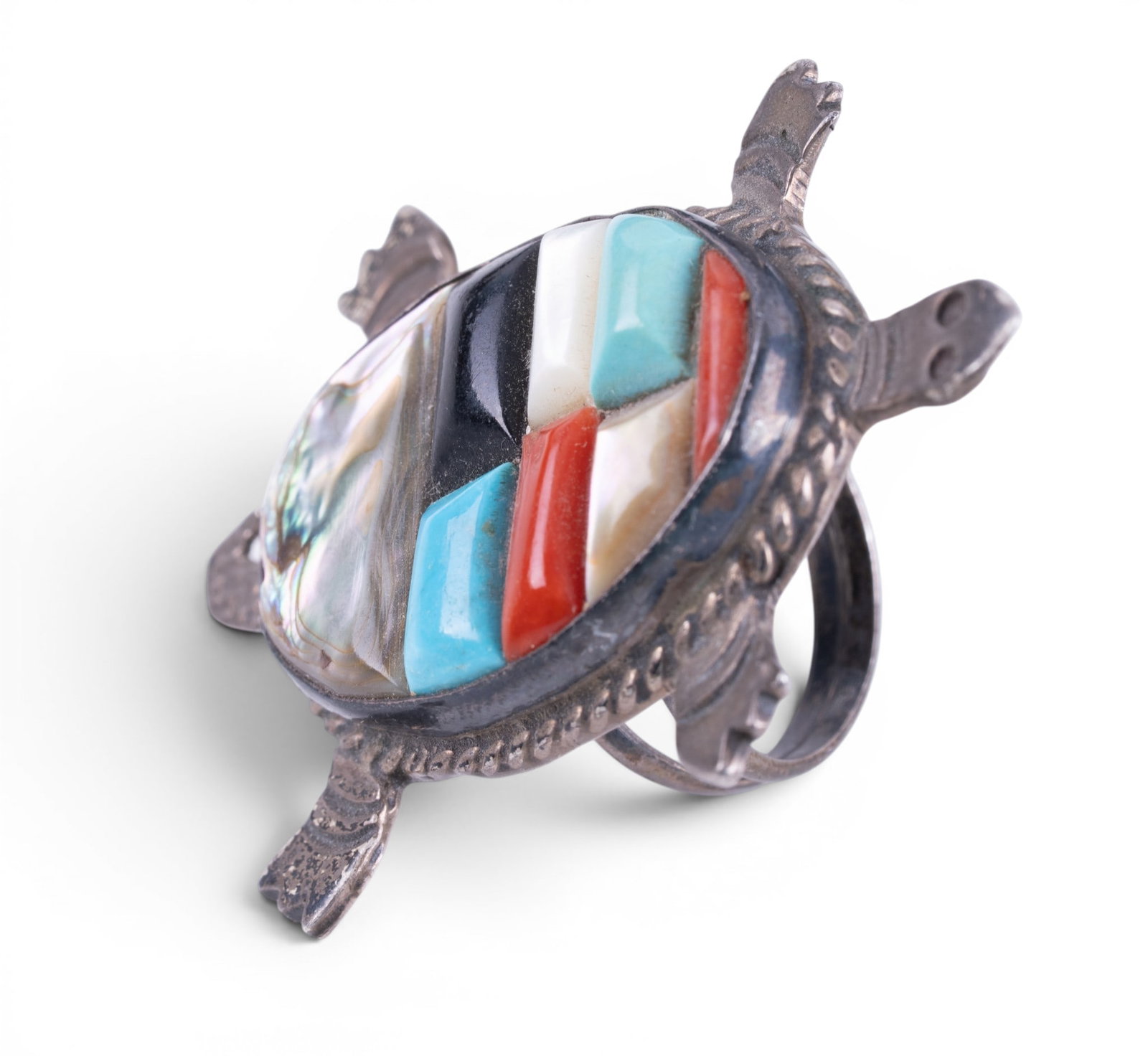 Early Native Style Turtle Ring - 6