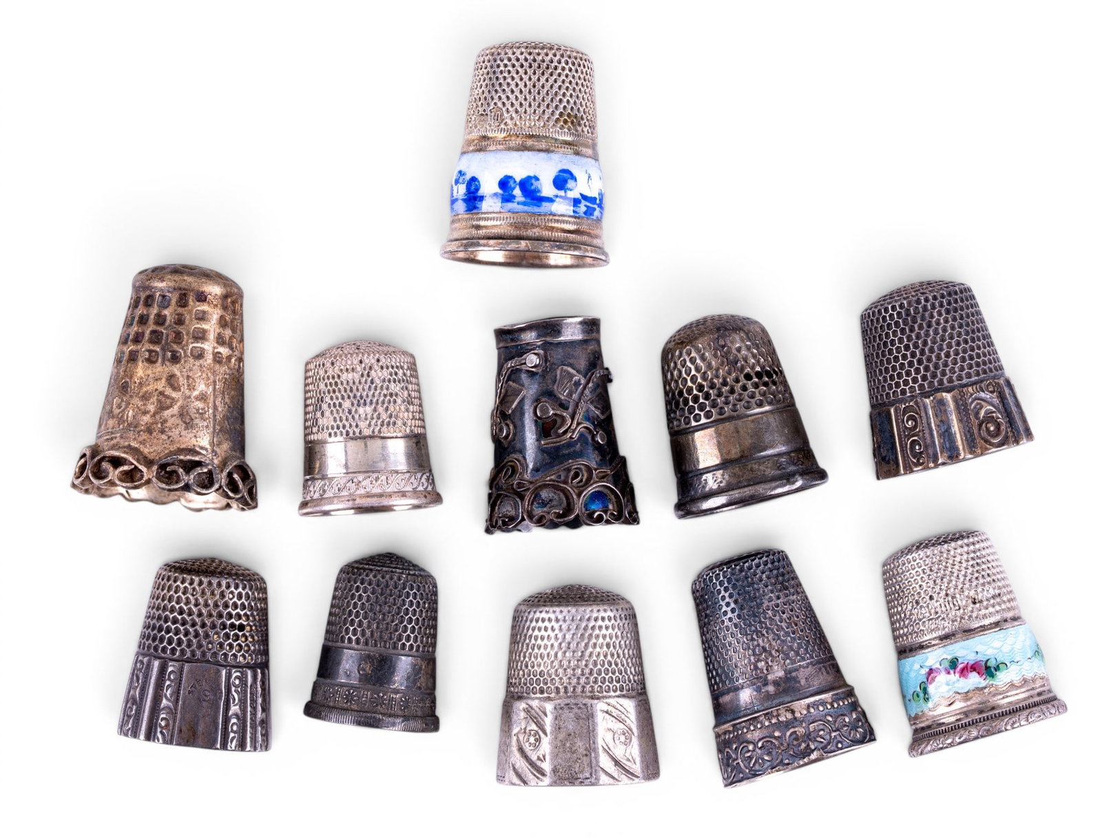 Antique Silver Thimbles (11) (1 of 10)