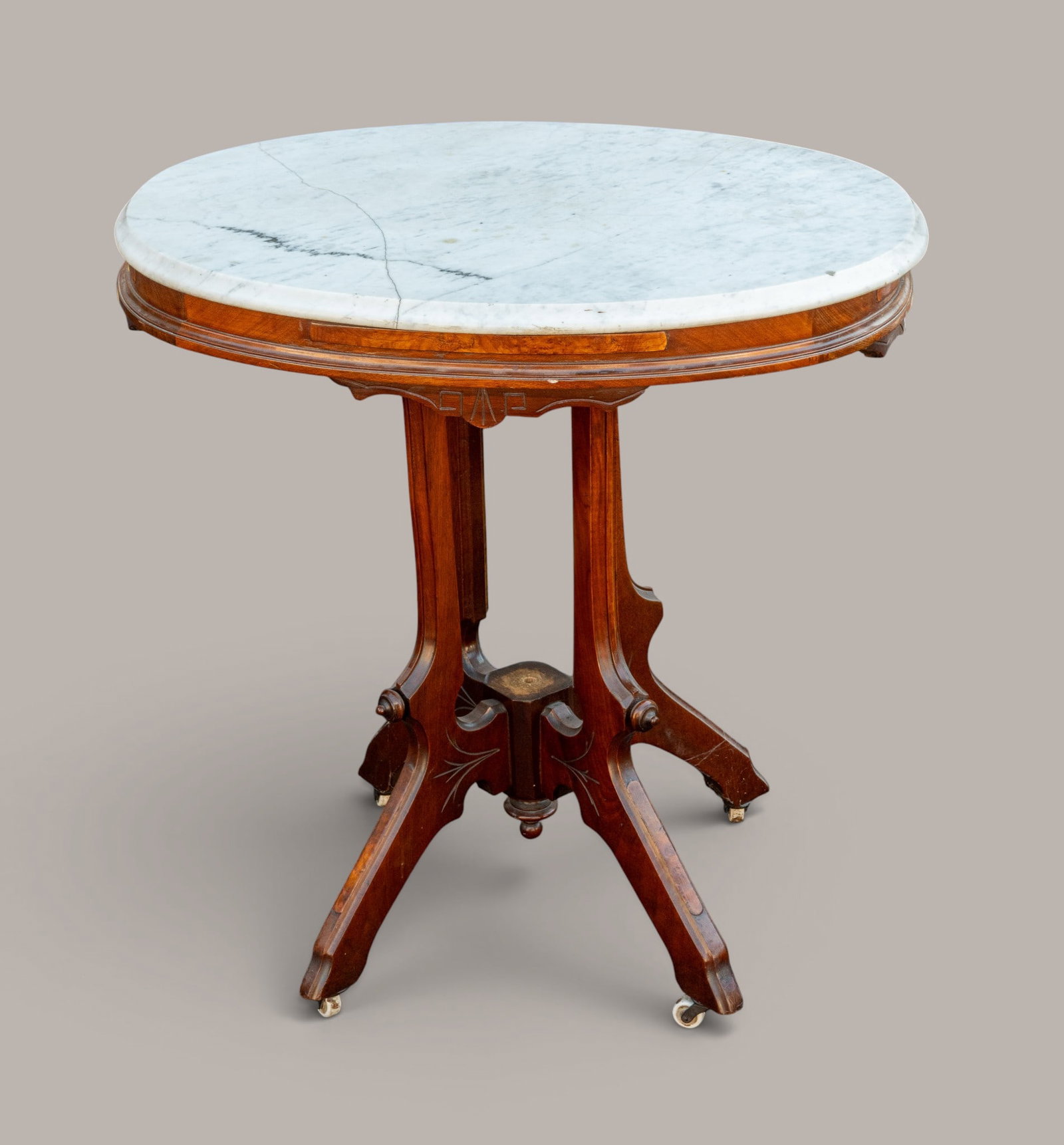 Victorian Walnut Parlor Table - 2