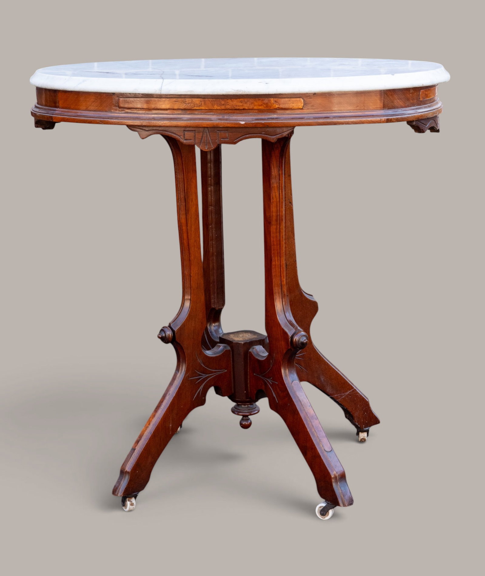 Victorian Walnut Parlor Table - 5