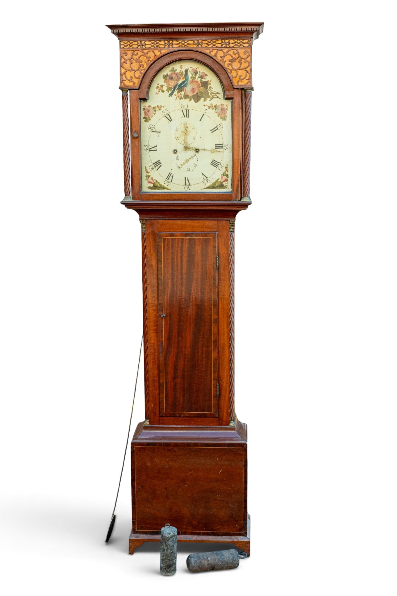 Mahogany Federal-Style Grandfather Clock (1 of 14)
