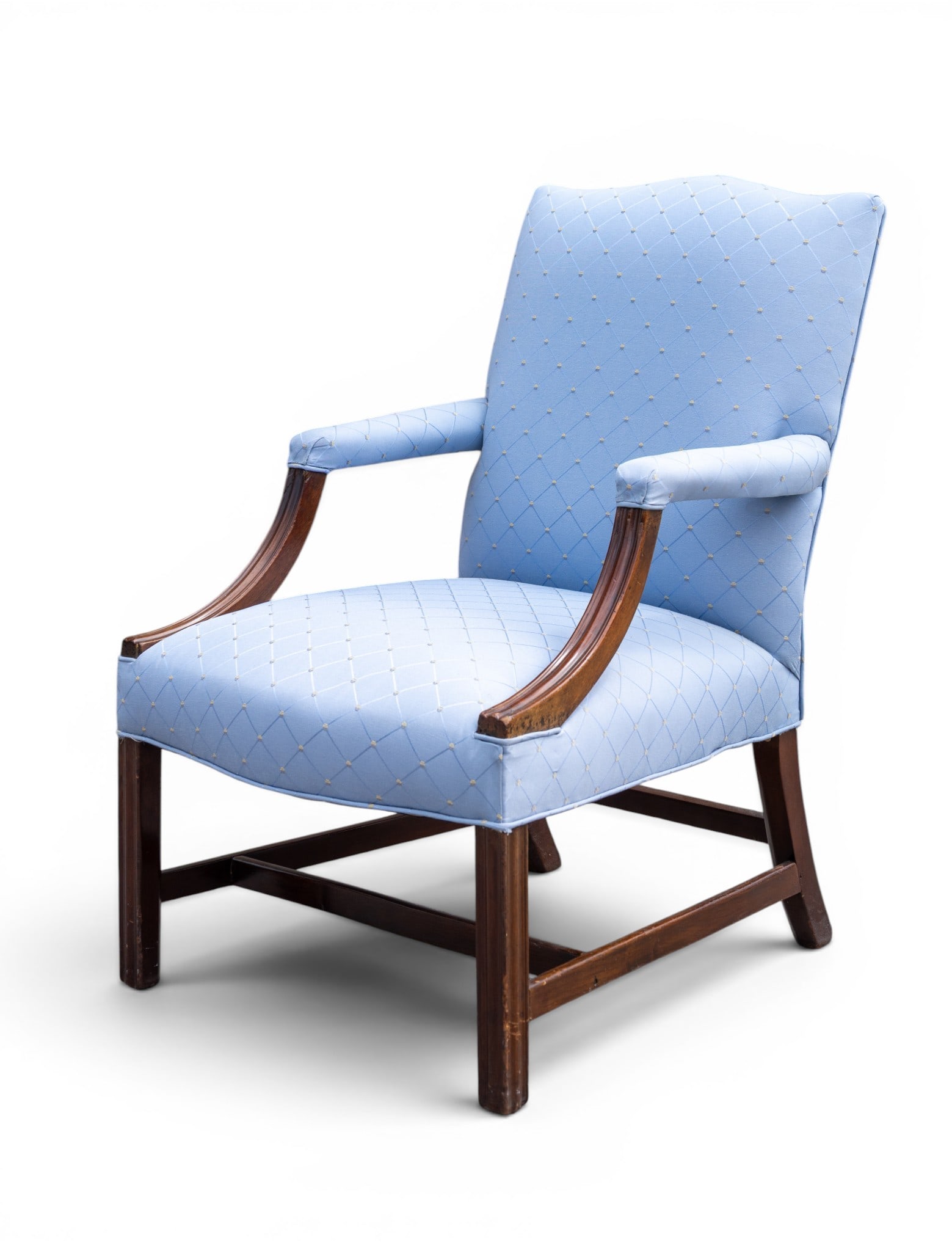 George III Mahogany Library Chair (1 of 7)