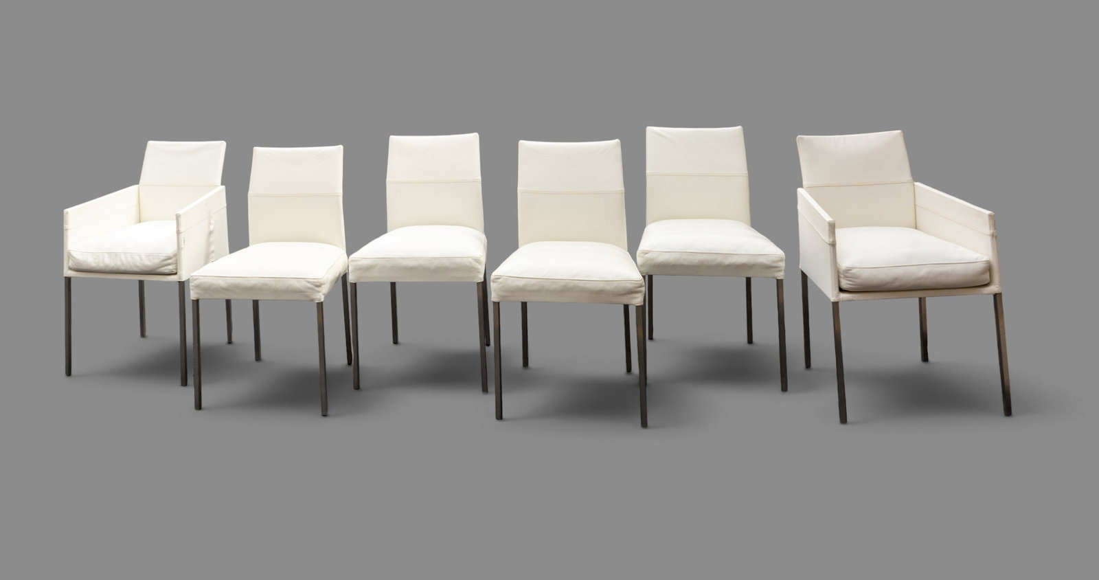 KFF Germany White Leather Dining Chairs (6) (1 of 10)