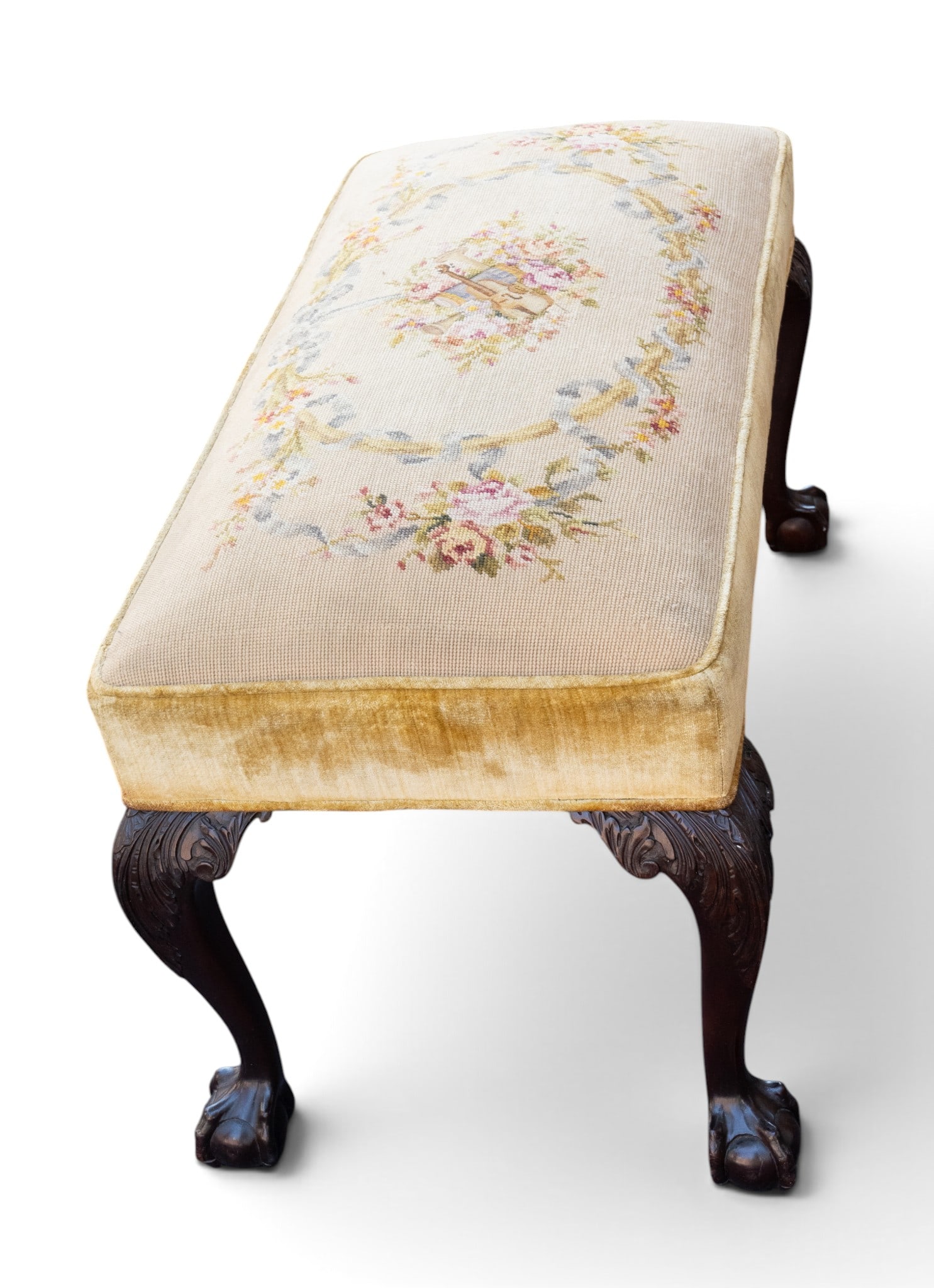 Chippendale-Style Window Bench - 5