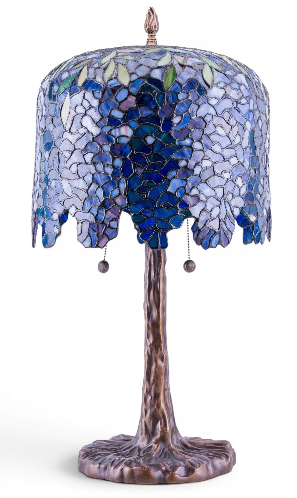 Tiffany Wisteria Style Glass Lamp (1 of 10)