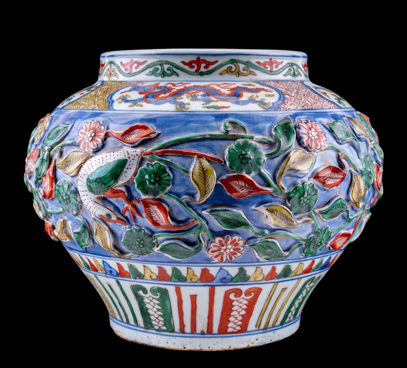 Chinese Wucai-Style Porcelain Vase (1 of 12)