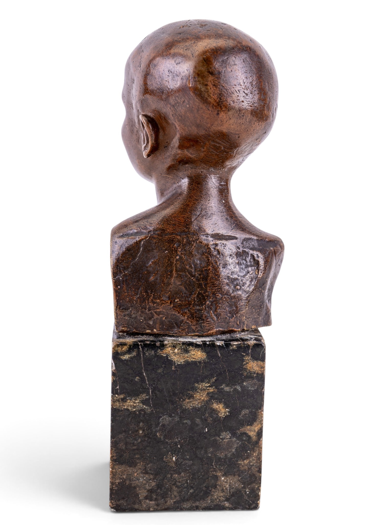 Signed Bronze Bust on Marble Base - 4