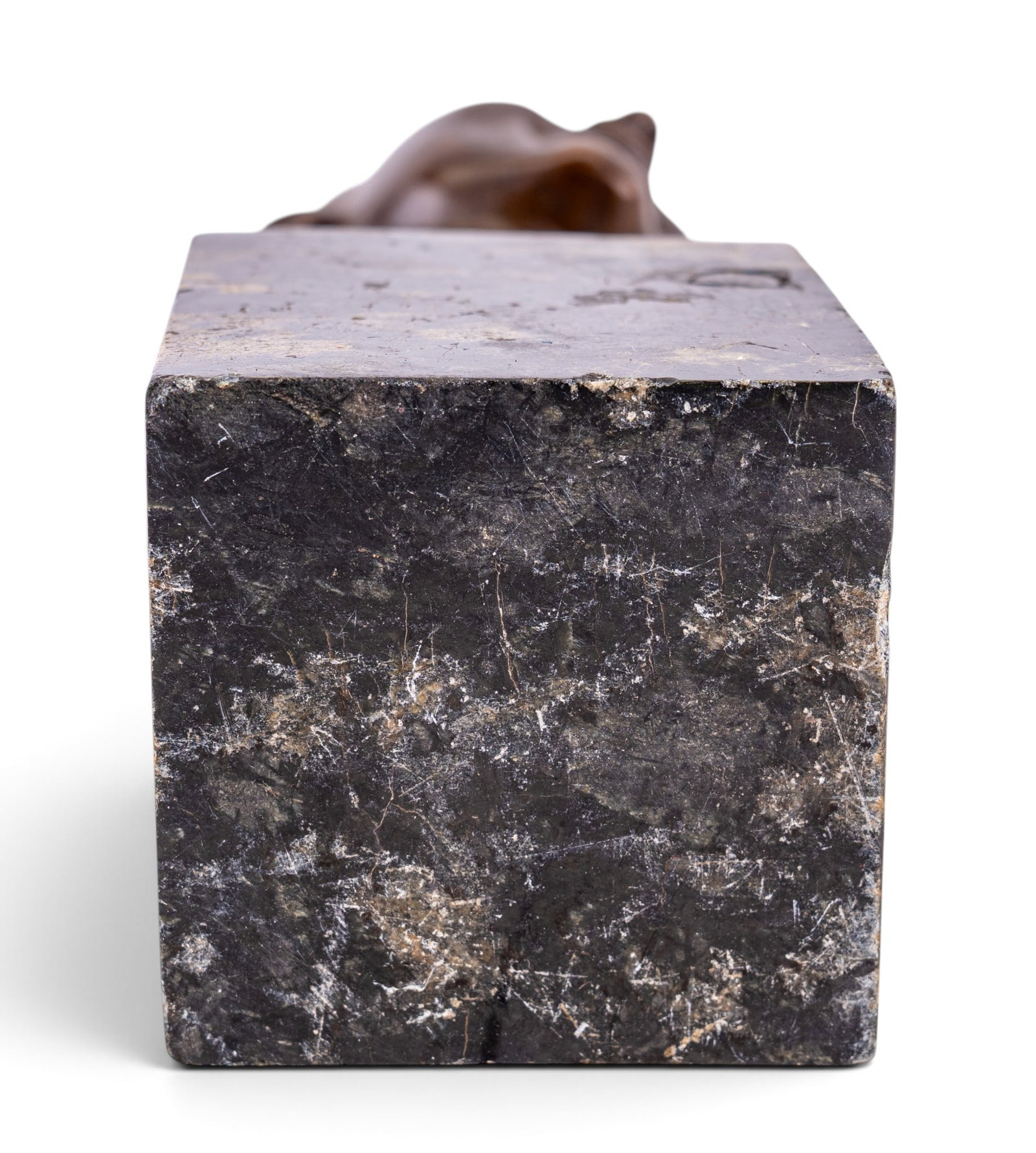 Signed Bronze Bust on Marble Base - 7