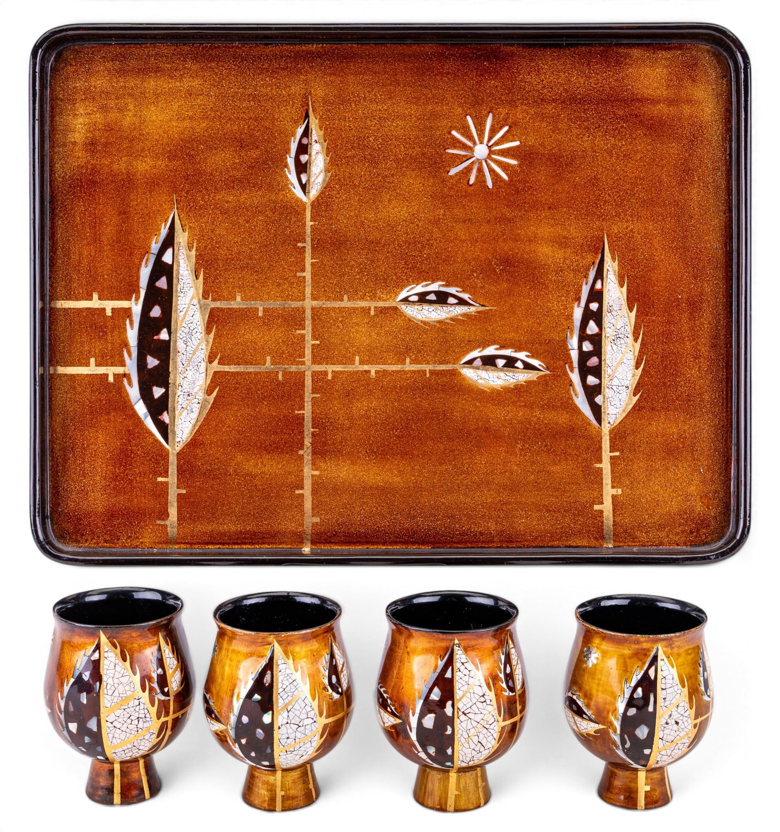 MCM Vietnamese Lacquerware Drink Set (1 of 11)