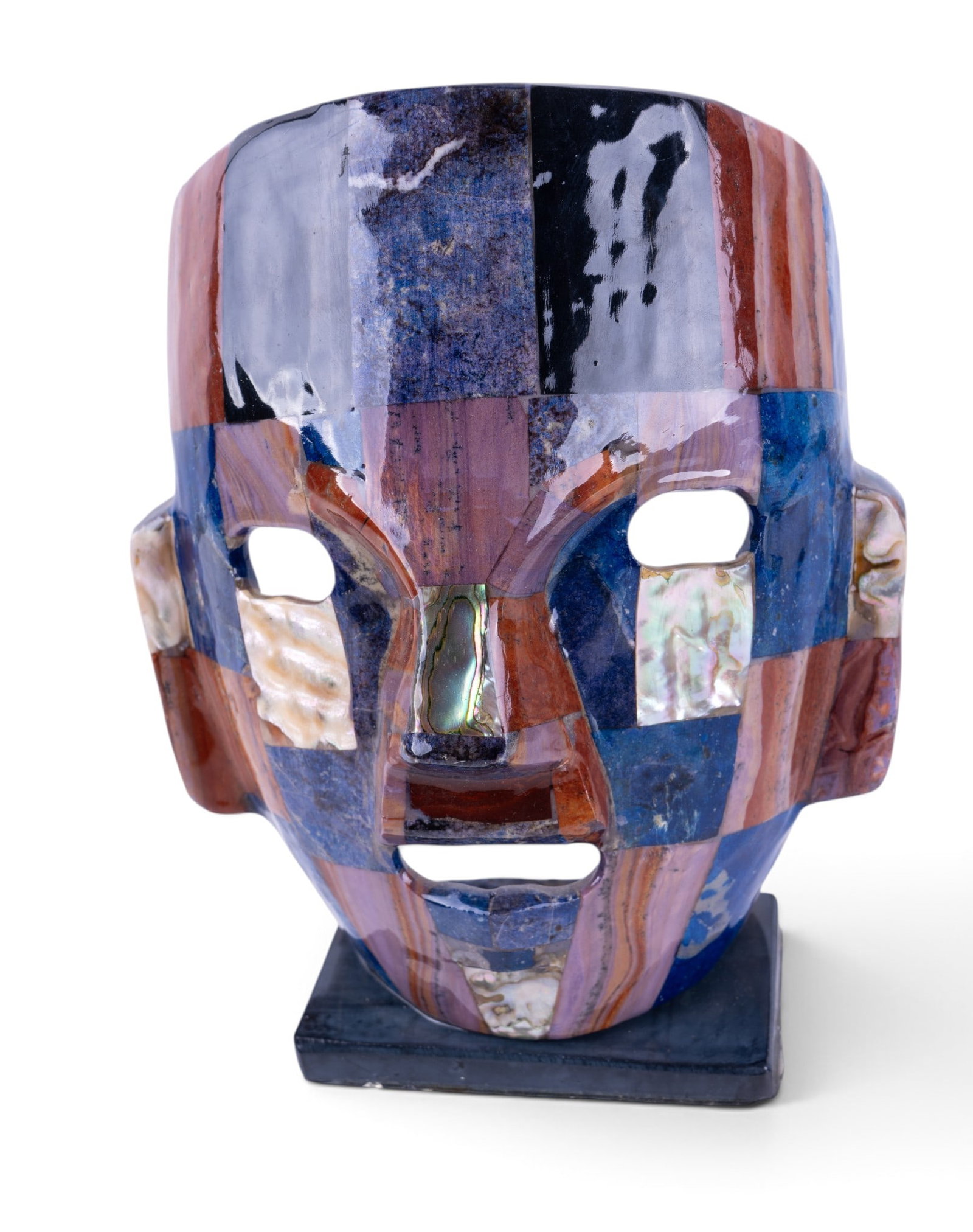 Mexican Polished Stone Mosaic Mask (1 of 6)