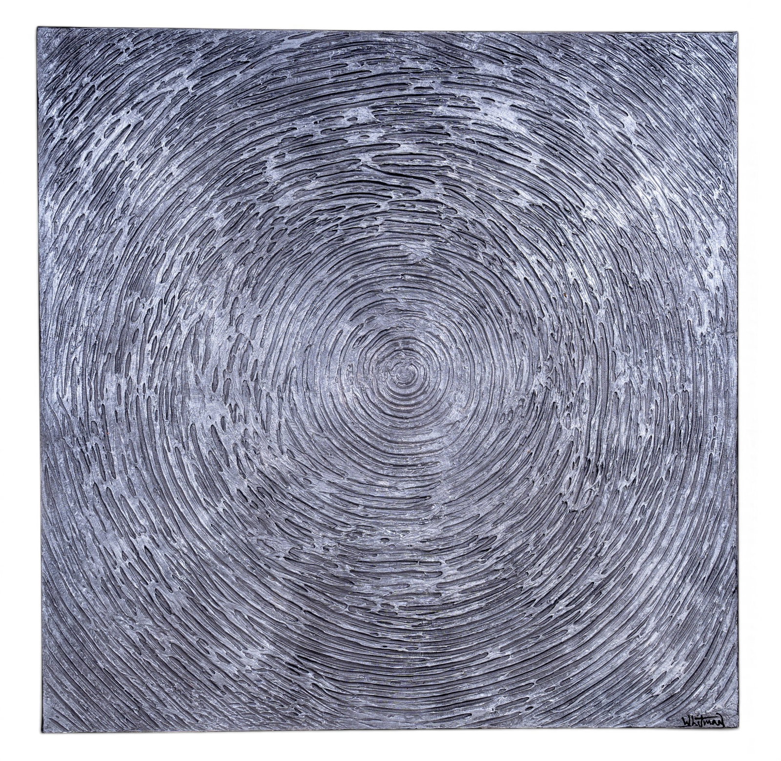 Bethany Sky Whitman Original Abstract Painting: Original abstract painting titled "Life in Circles" by American artist Bethany Sky Whitman. Measures approx. 30" x 30" Square. Signed and titled to reverse.