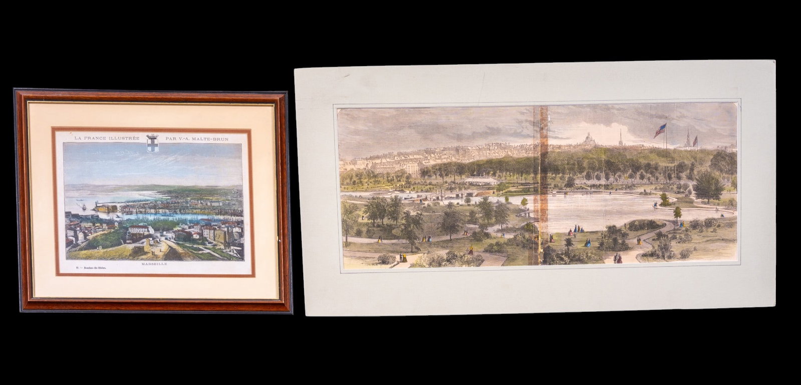 Hand Tinted Lithographic Etchings (2) (1 of 15)