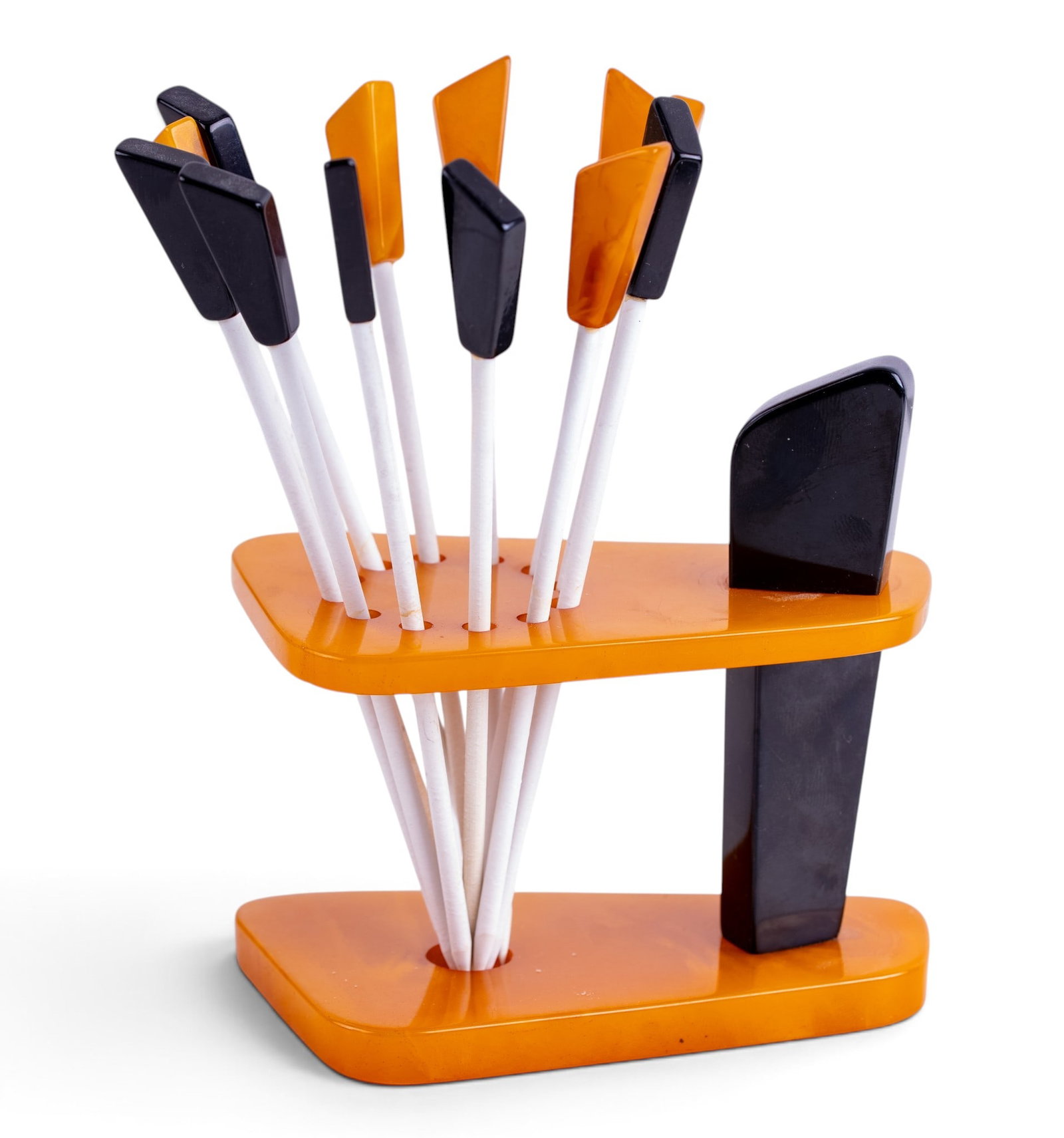 Bakelite Cocktail Picks and Holder (1 of 6)