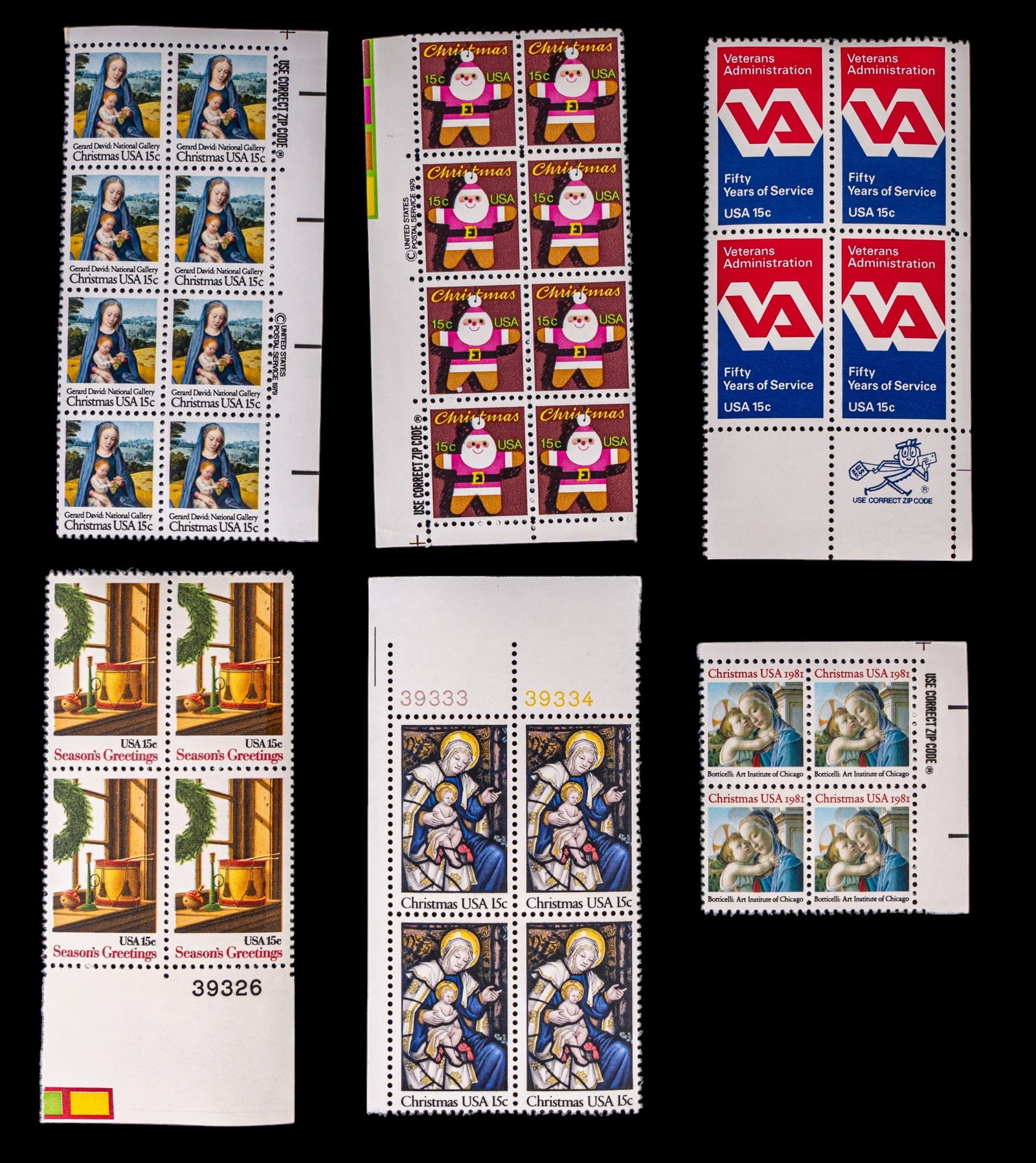 Mint U.S. Postage Stamps - 6