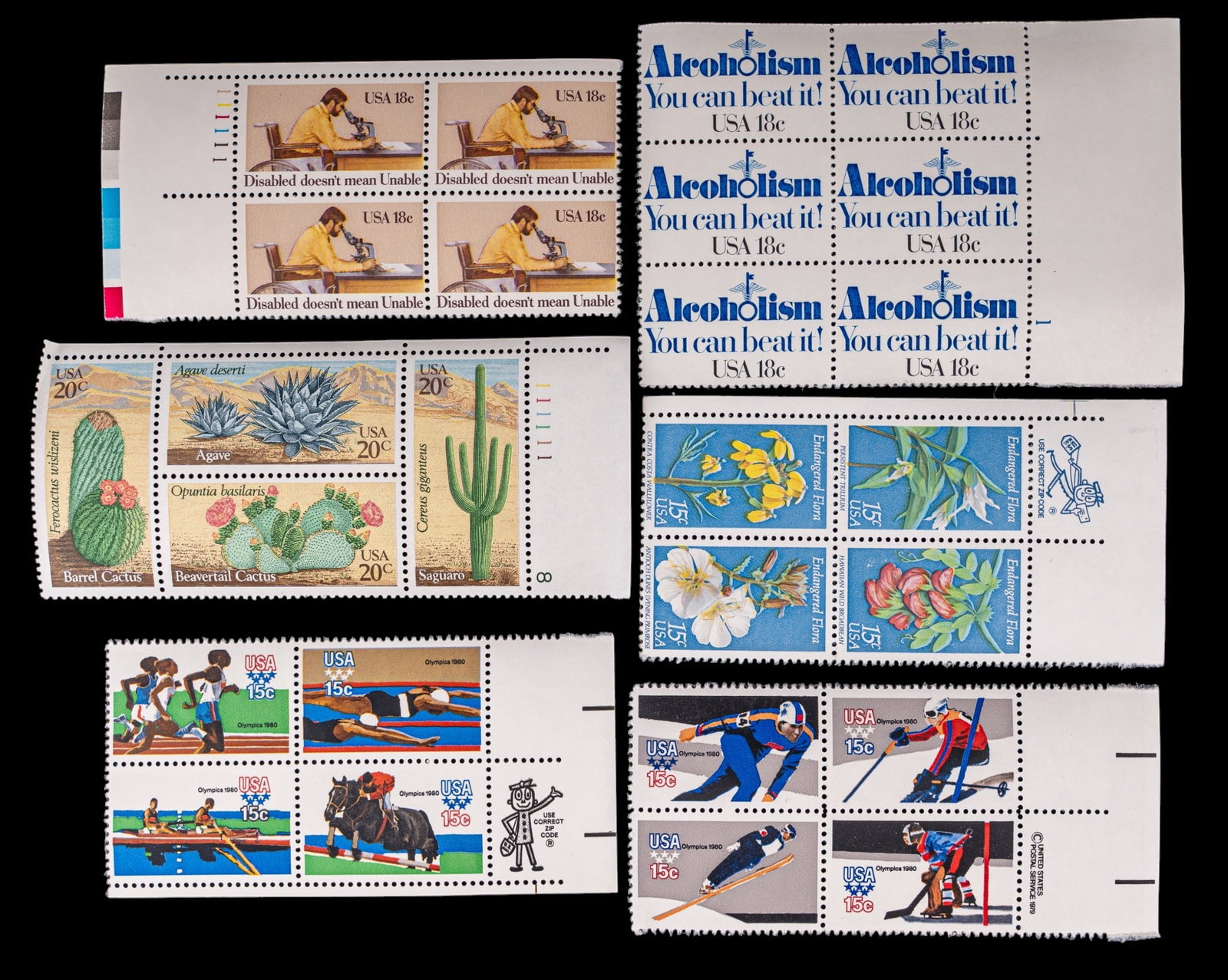 Mint U.S. Postage Stamps - 8