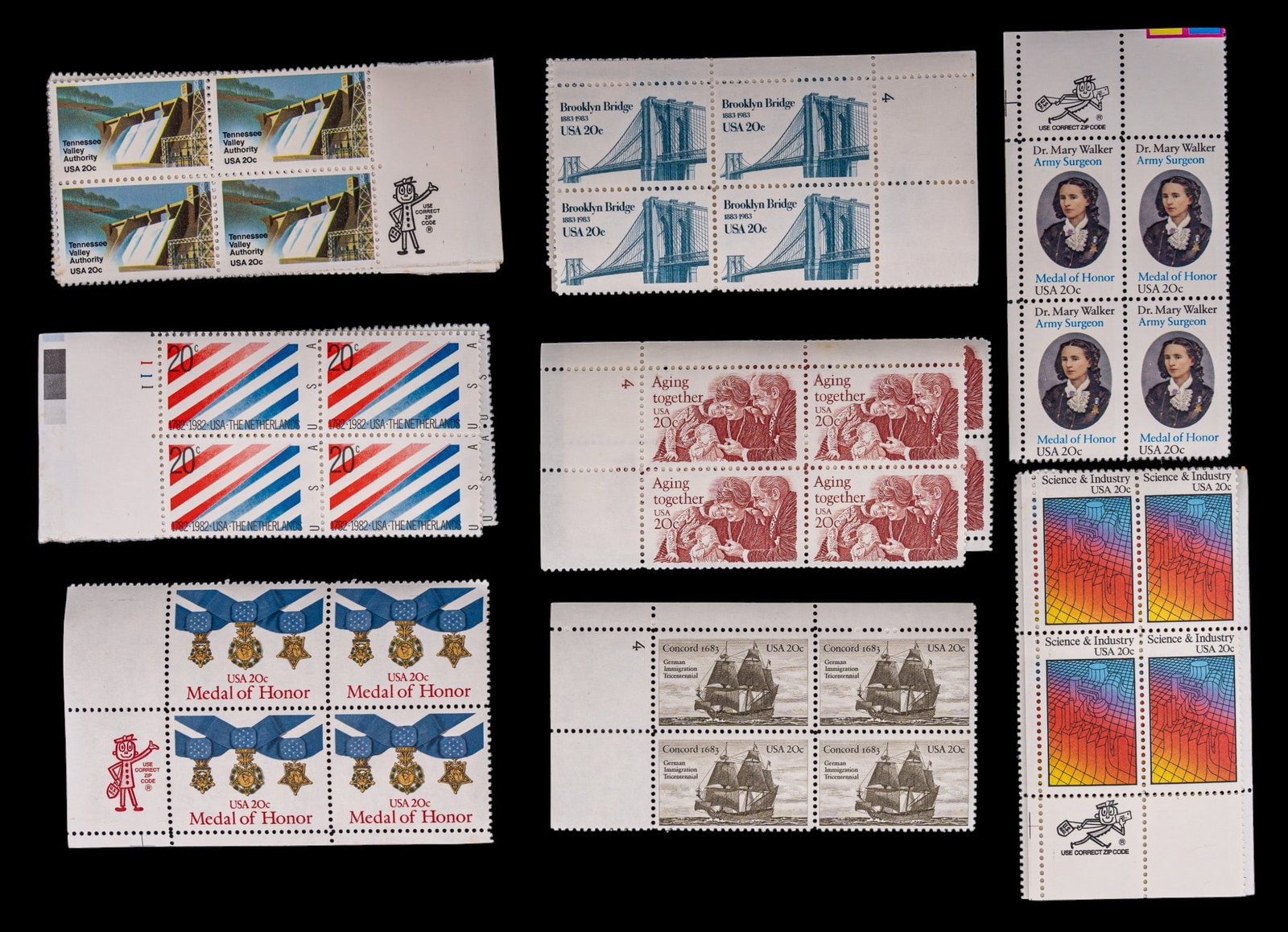 Mint U.S. Postage Stamps - 8