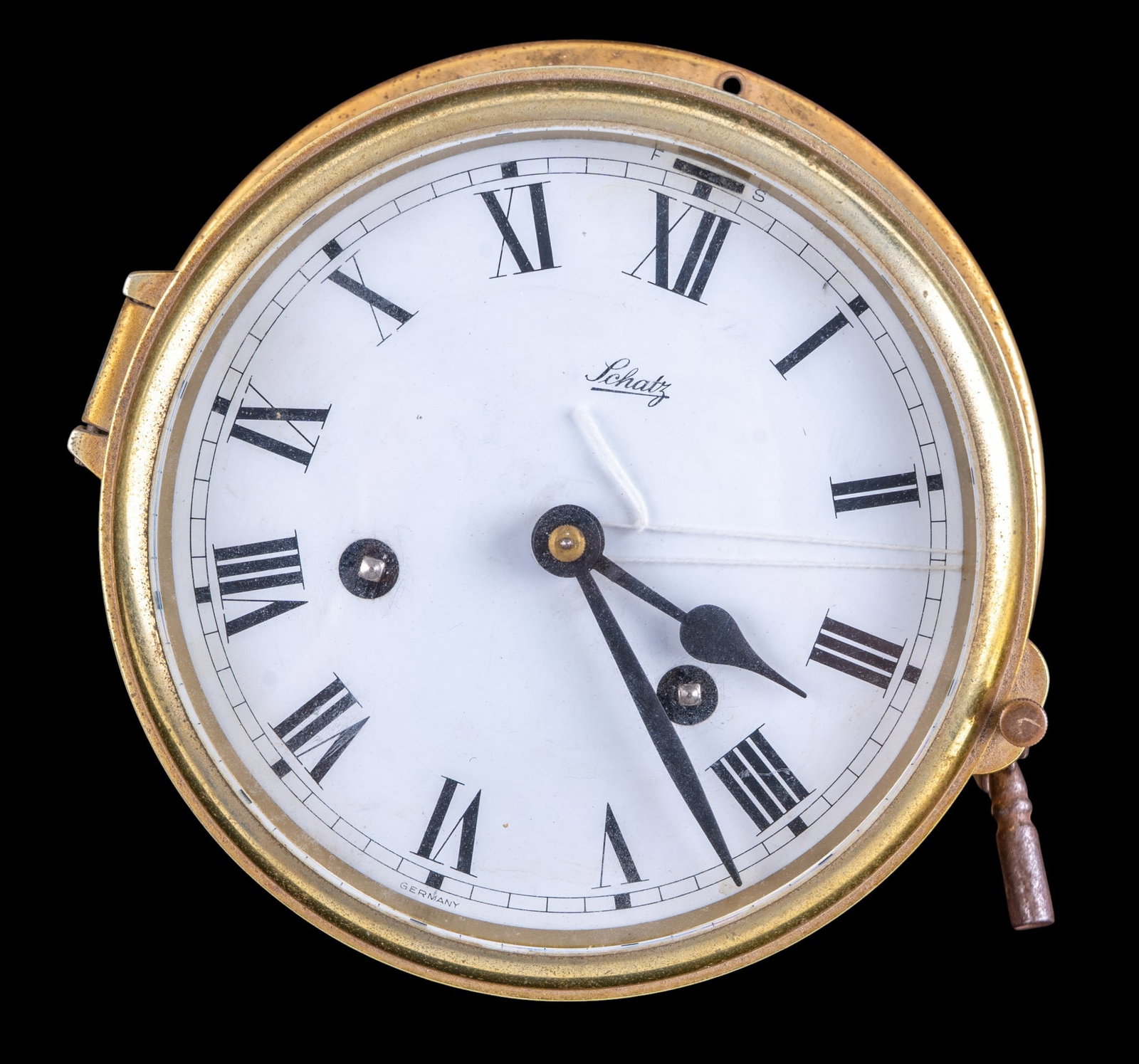Schatz Brass 8-Day Clock with Key (1 of 5)