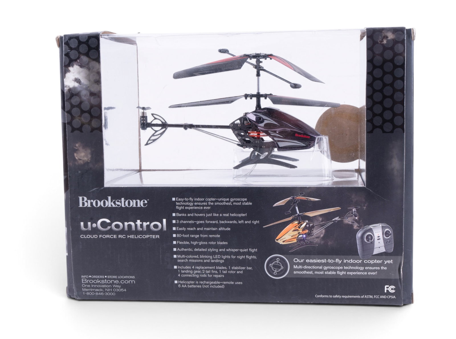 Brookstone U-Control Cloud Force RC Helicopter - 3