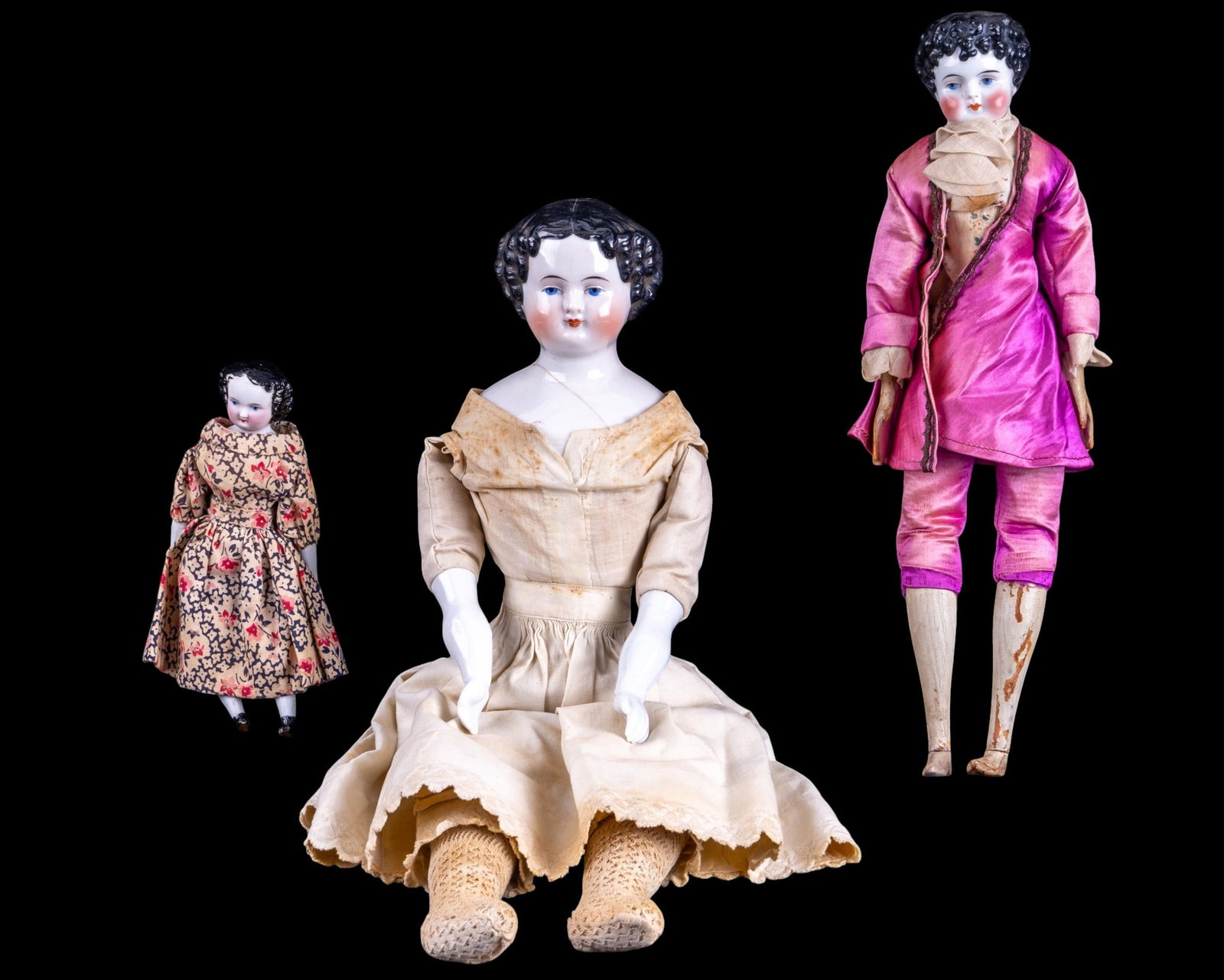 Antique Porcelain China Head Dolls (1 of 12)