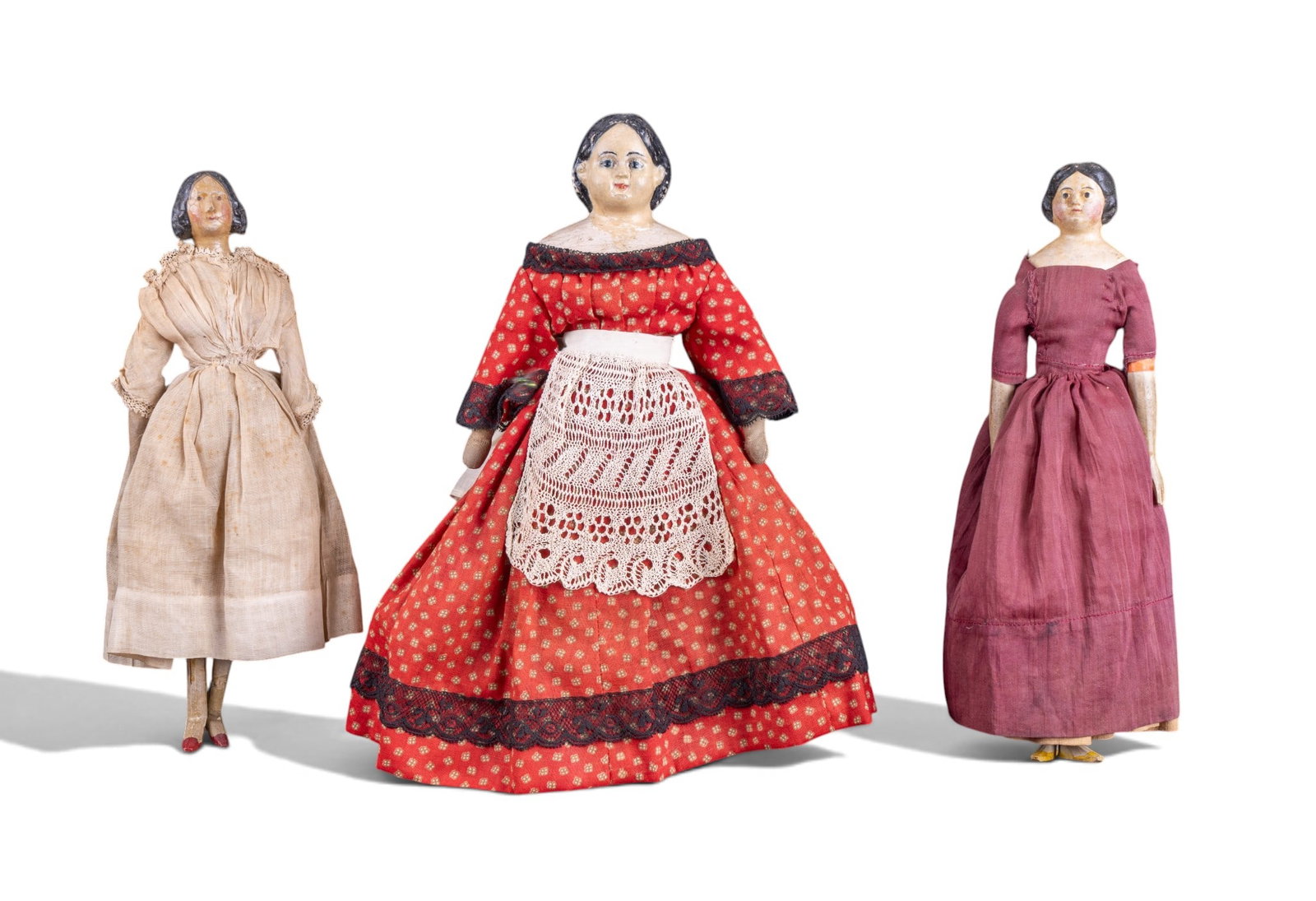 Ludwig Greiner & Two Papier Mache China Head Dolls (1 of 7)
