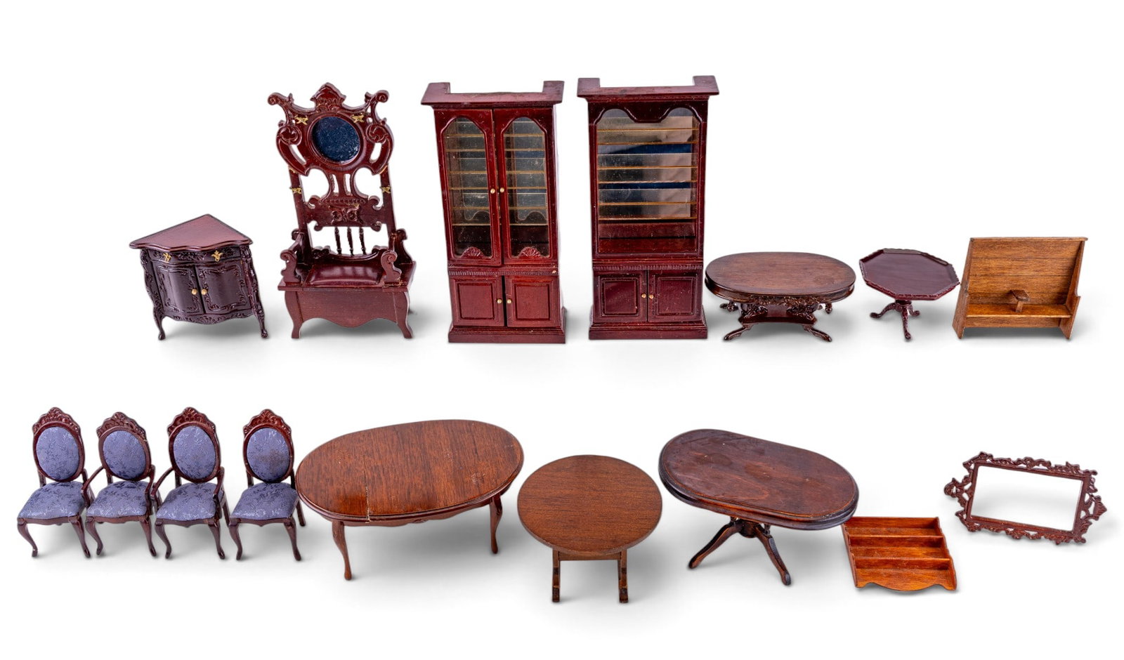 Dark Wood Dollhouse Furniture (1 of 11)