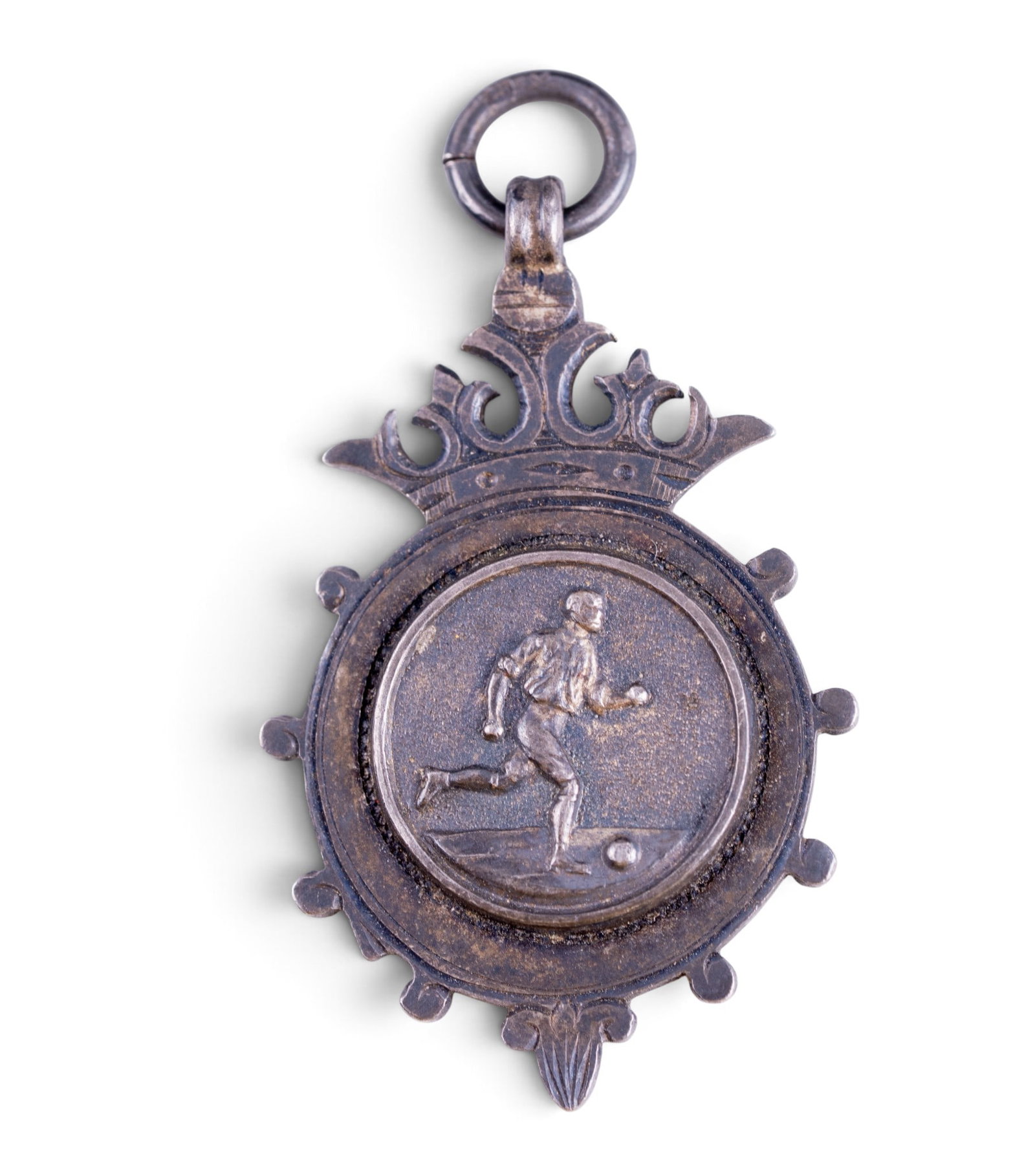 Early English Silver Soccer Medal (1 of 2)