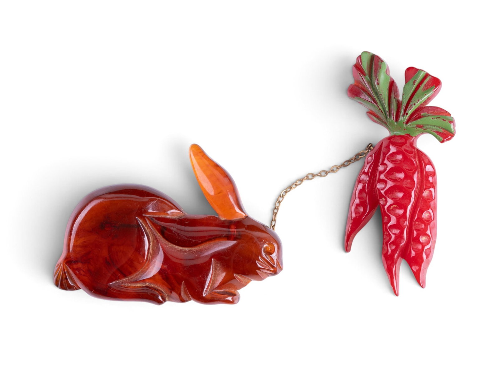 Rare Bakelite Rabbit Pin (1 of 3)