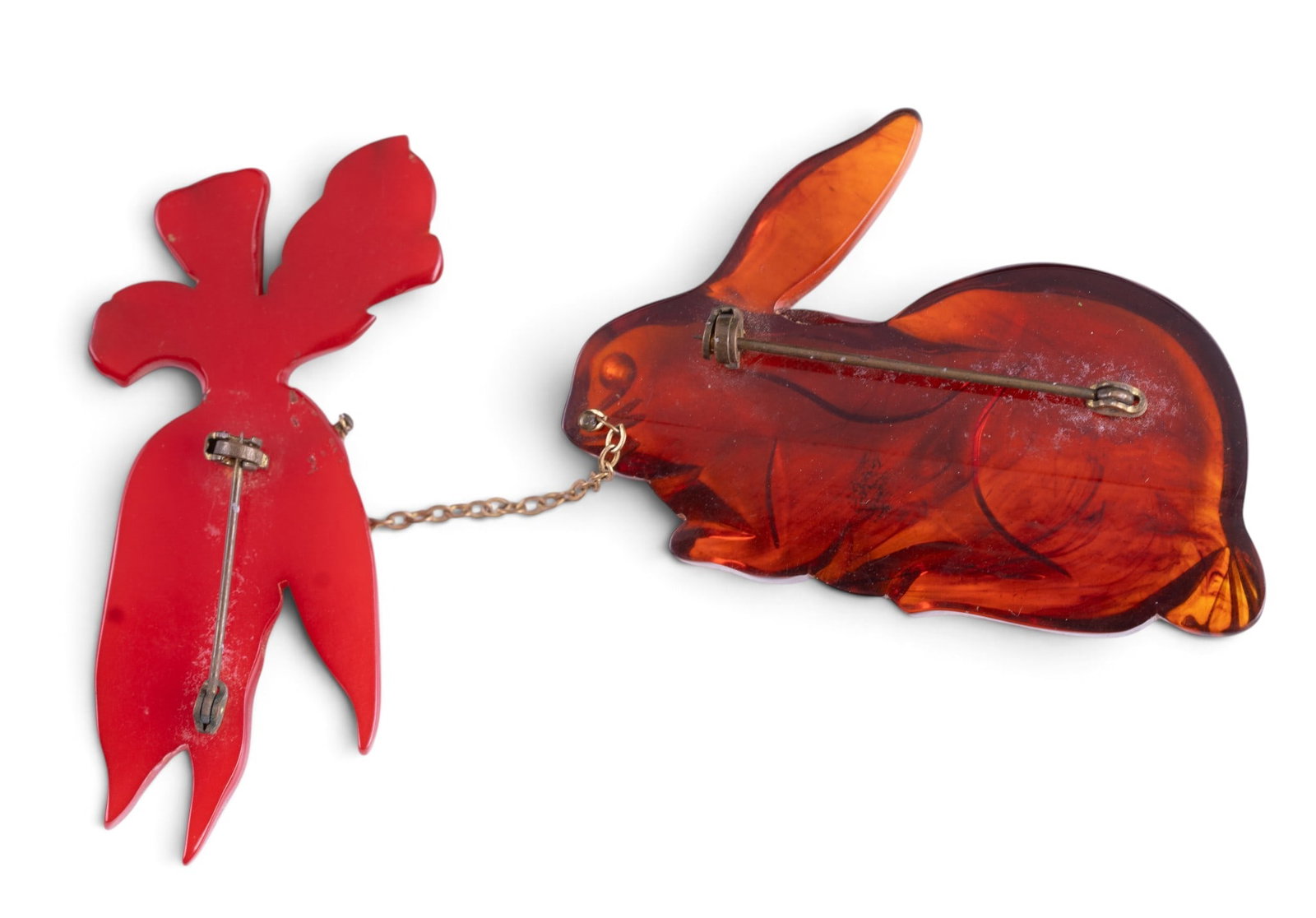 Rare Bakelite Rabbit Pin - 2
