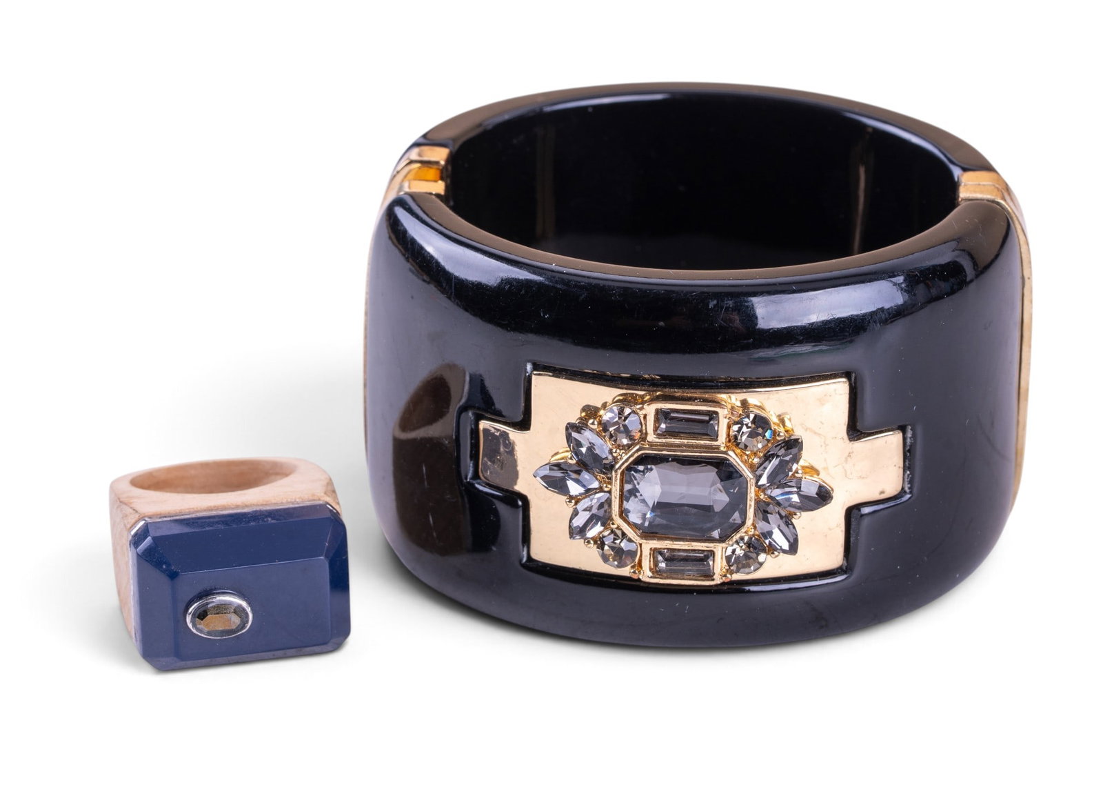 Wide Bangle and Ring - 9