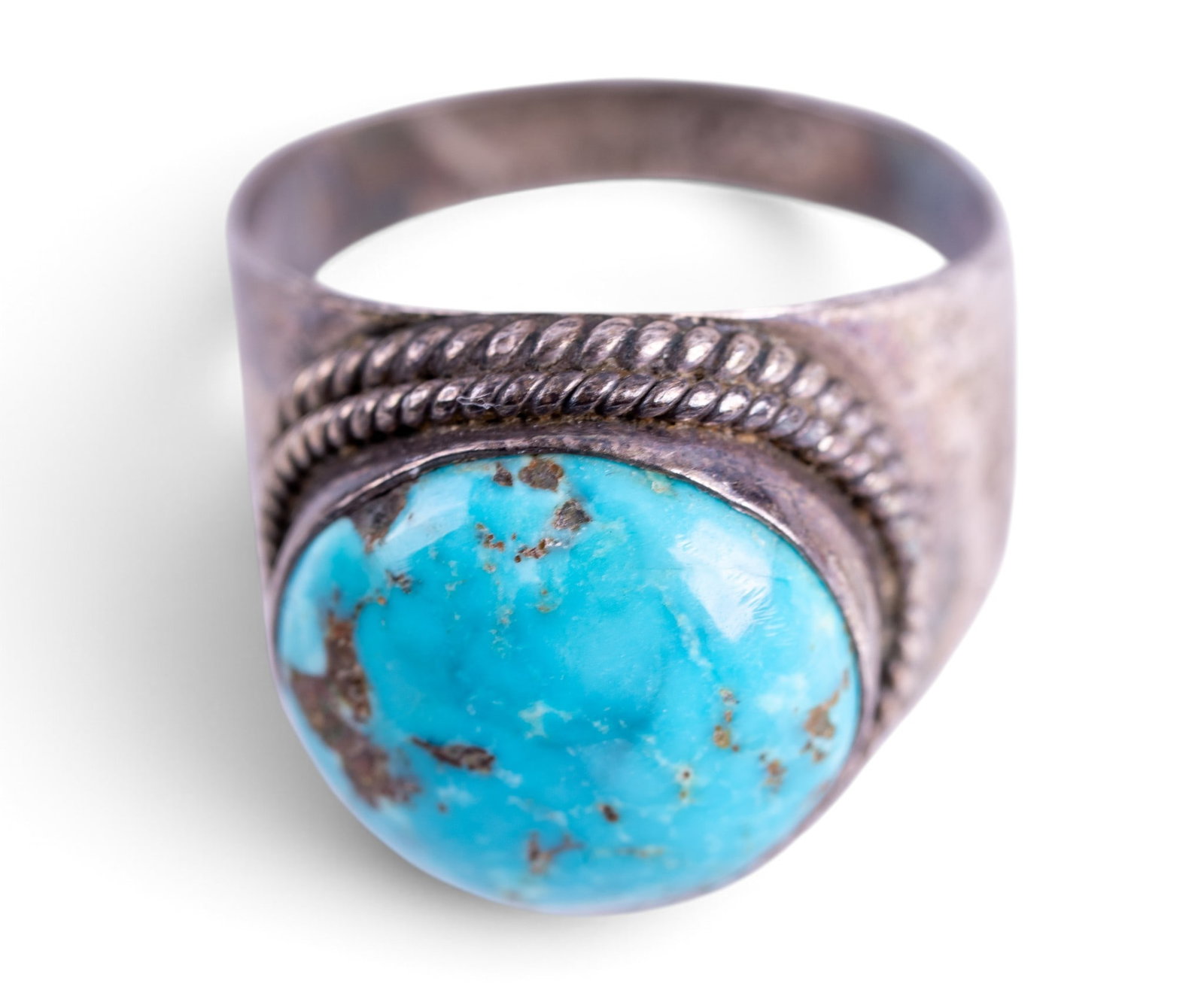 Sterling Silver Turquoise Ring - 4